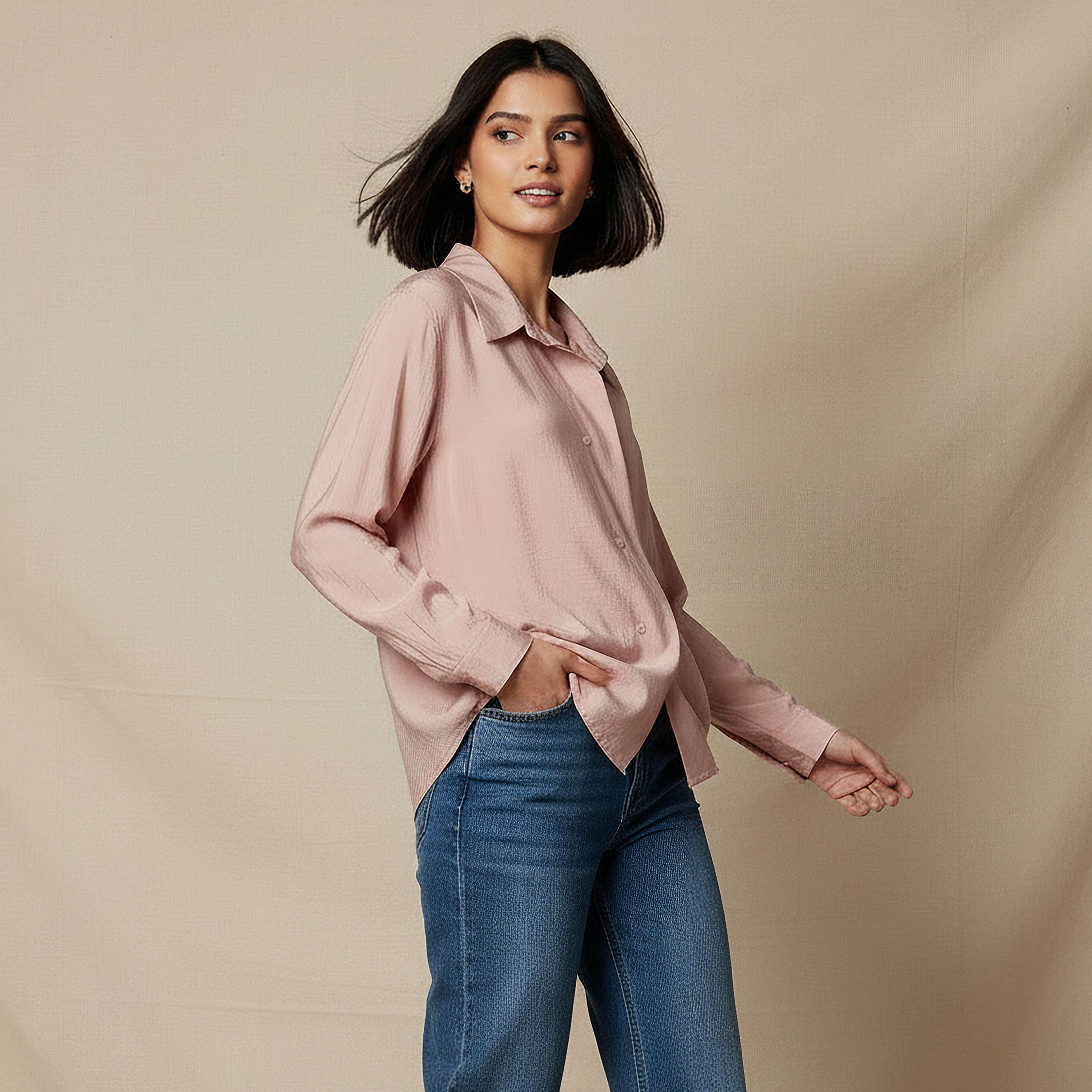 Relaxed Fit Viscose Top with Button Detail-women-clothing-shirtsandblouses-shirts-image-6