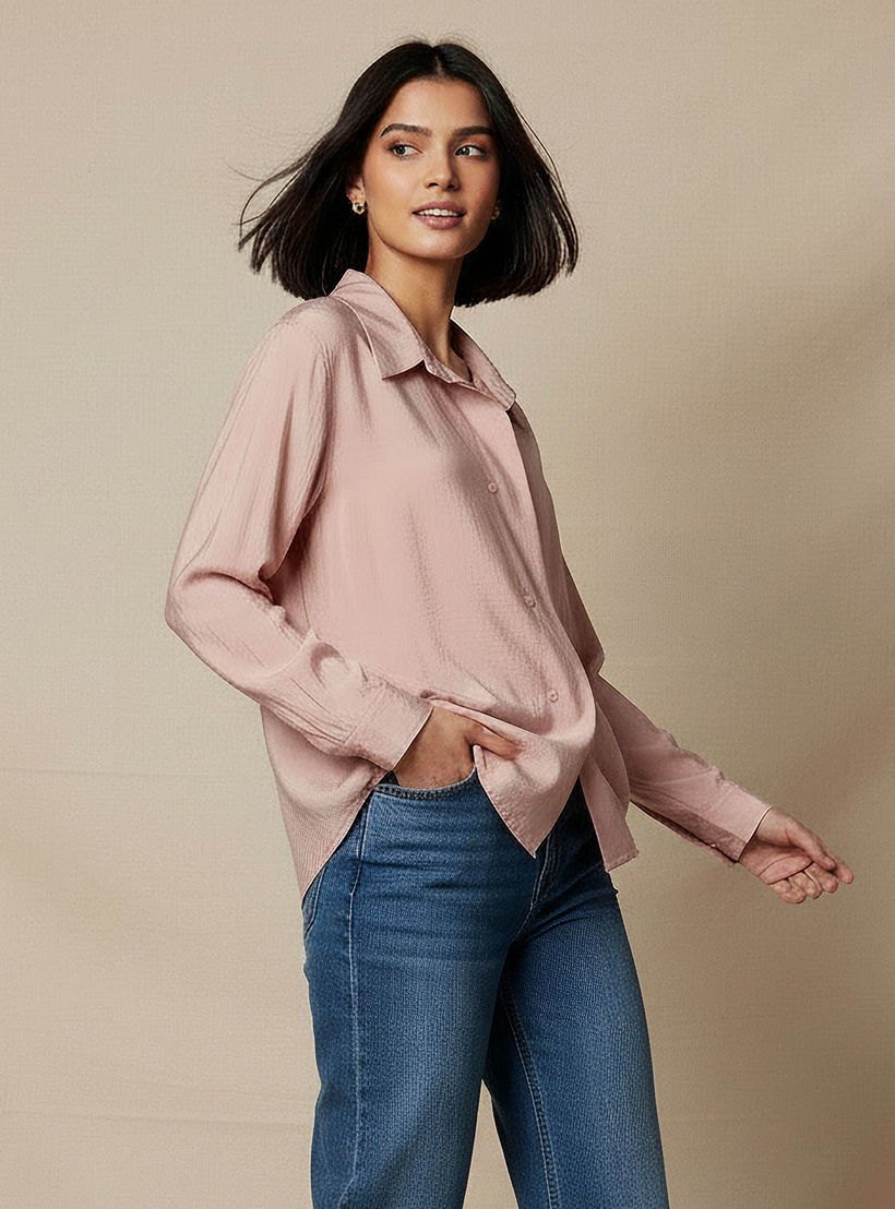 Relaxed Fit Viscose Top with Button Detail-women-clothing-shirtsandblouses-shirts-image-6
