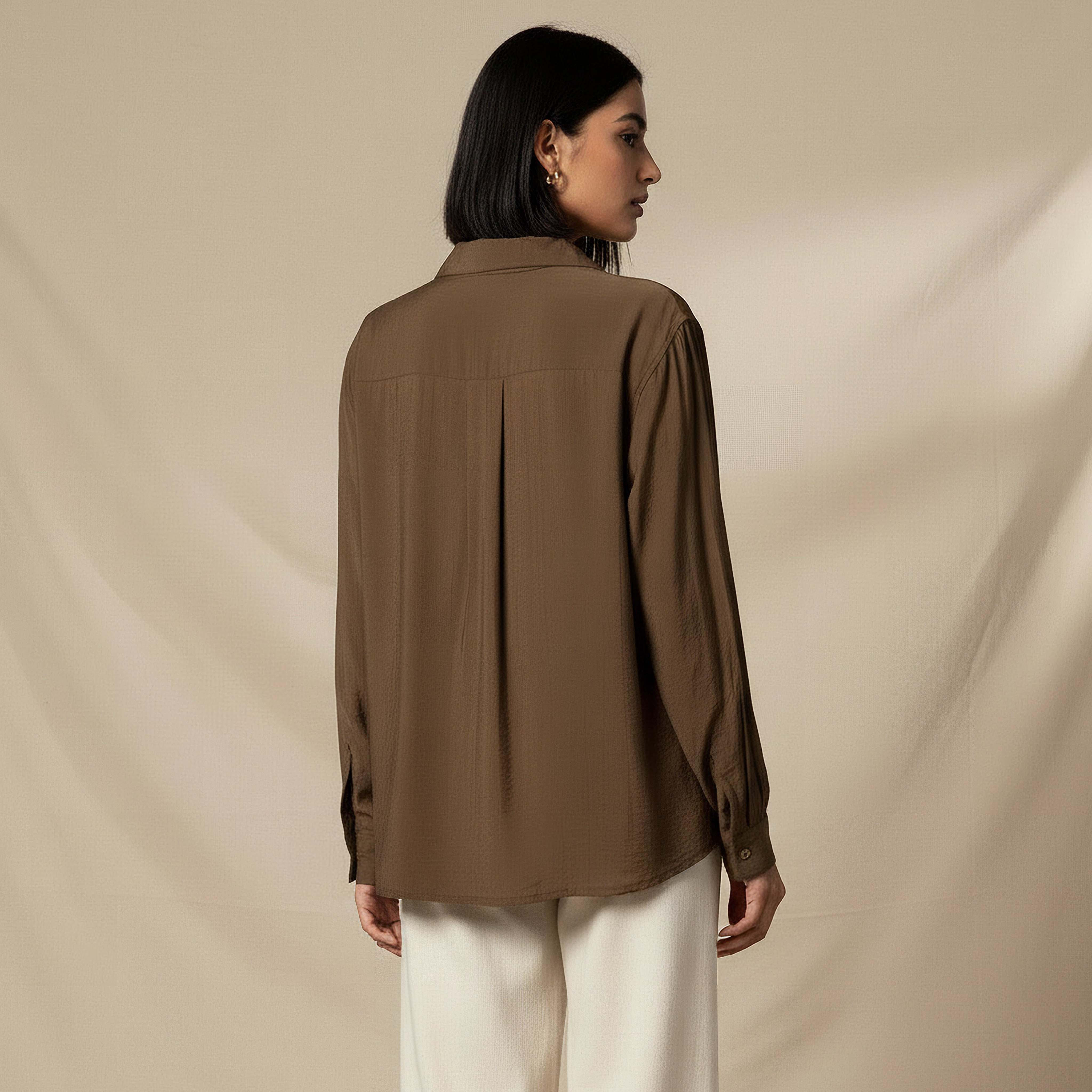 Relaxed Fit Viscose Top with Button Detail-women-clothing-shirtsandblouses-shirts-image-4