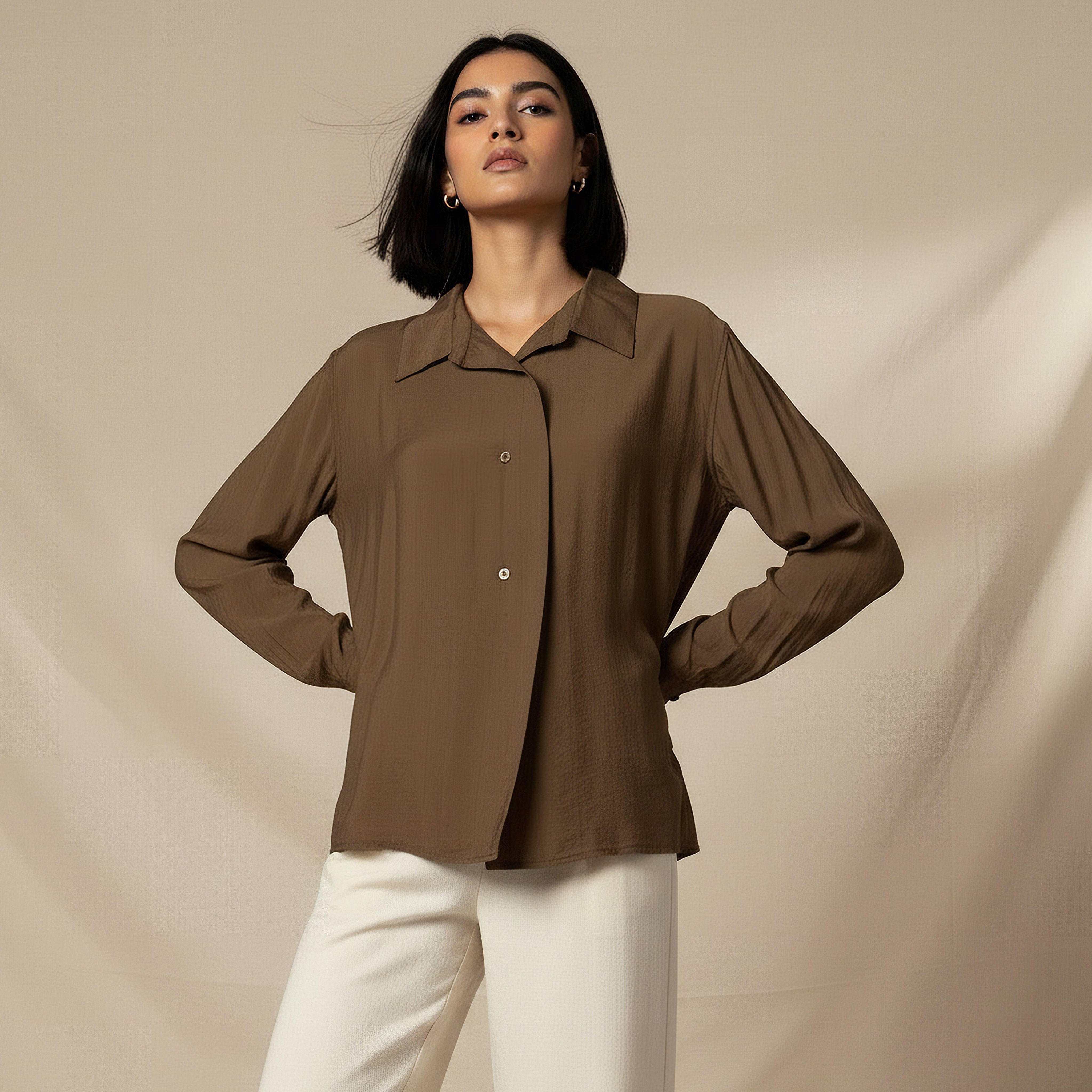 Relaxed Fit Viscose Top with Button Detail-women-clothing-shirtsandblouses-shirts-image-6
