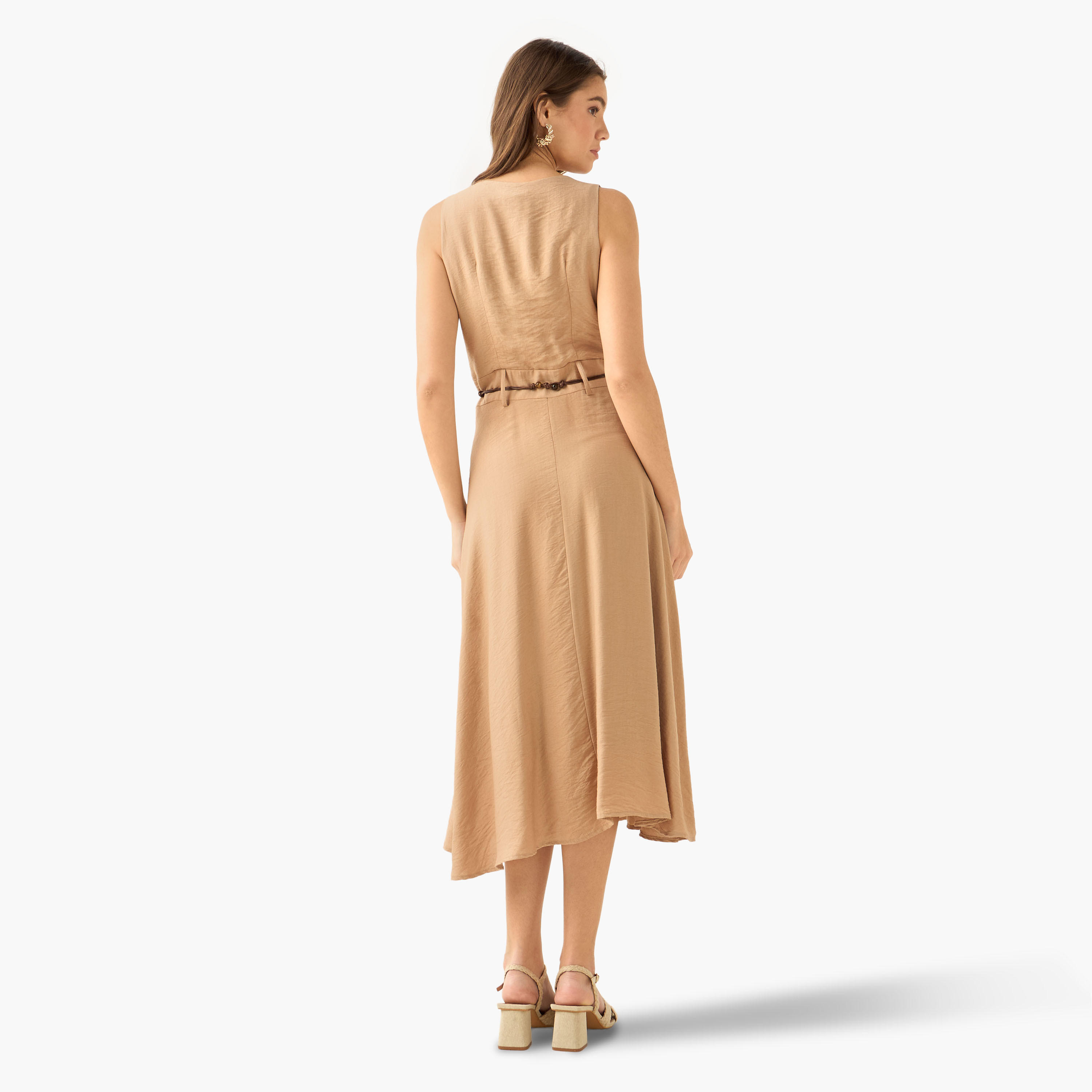 Midi Shirt Dress with Belt-women-clothing-dresses-image-4