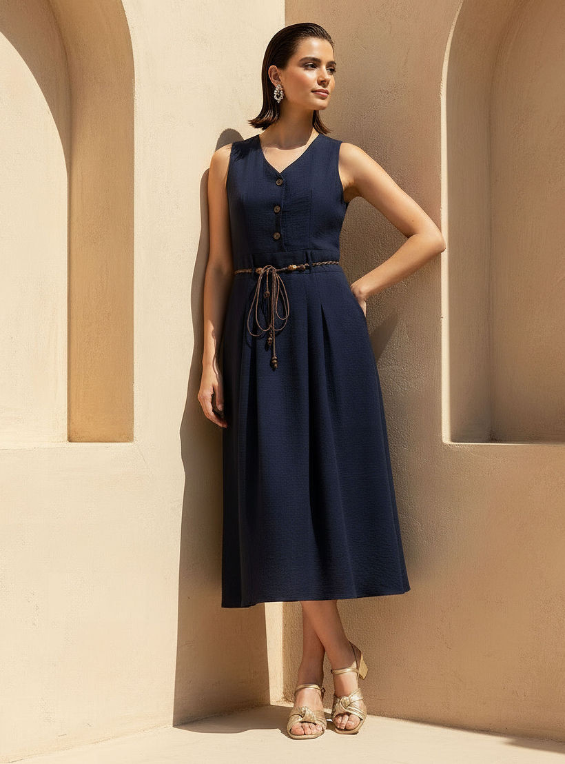 Midi Shirt Dress with Belt-PROMO_SP_AE__6_RGCC_BUY2FOR199_040325-image-1