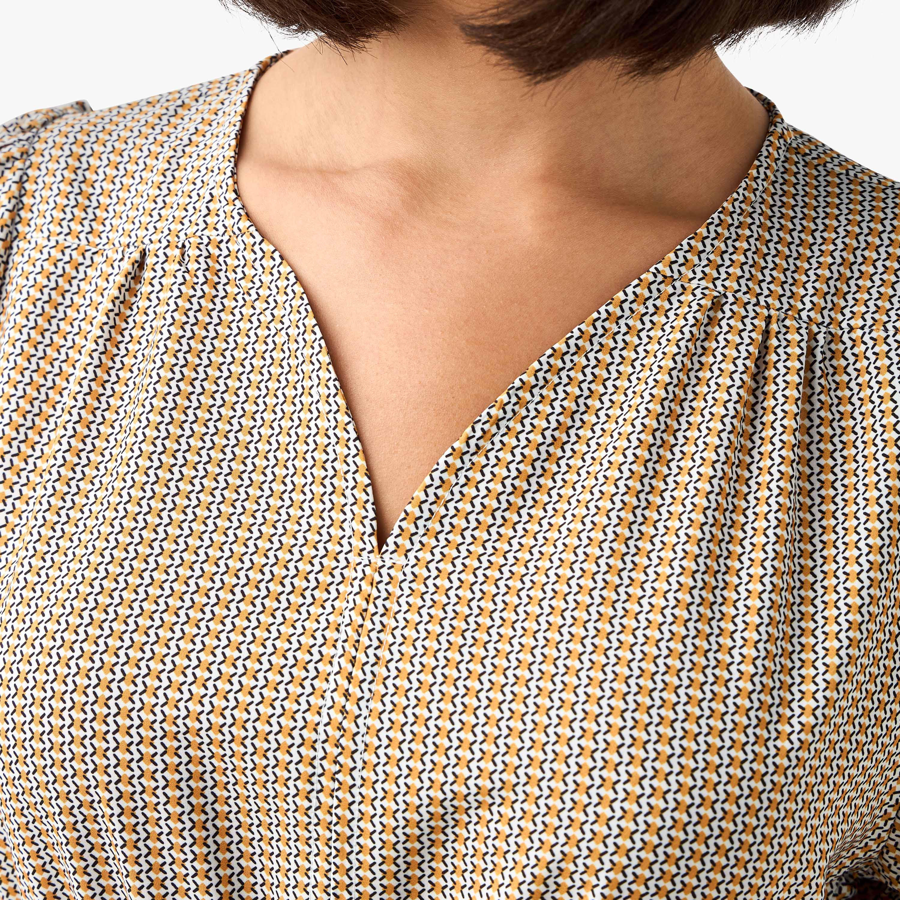 Geometric Print Women Dress with Belt-women-clothing-dresses-image-4