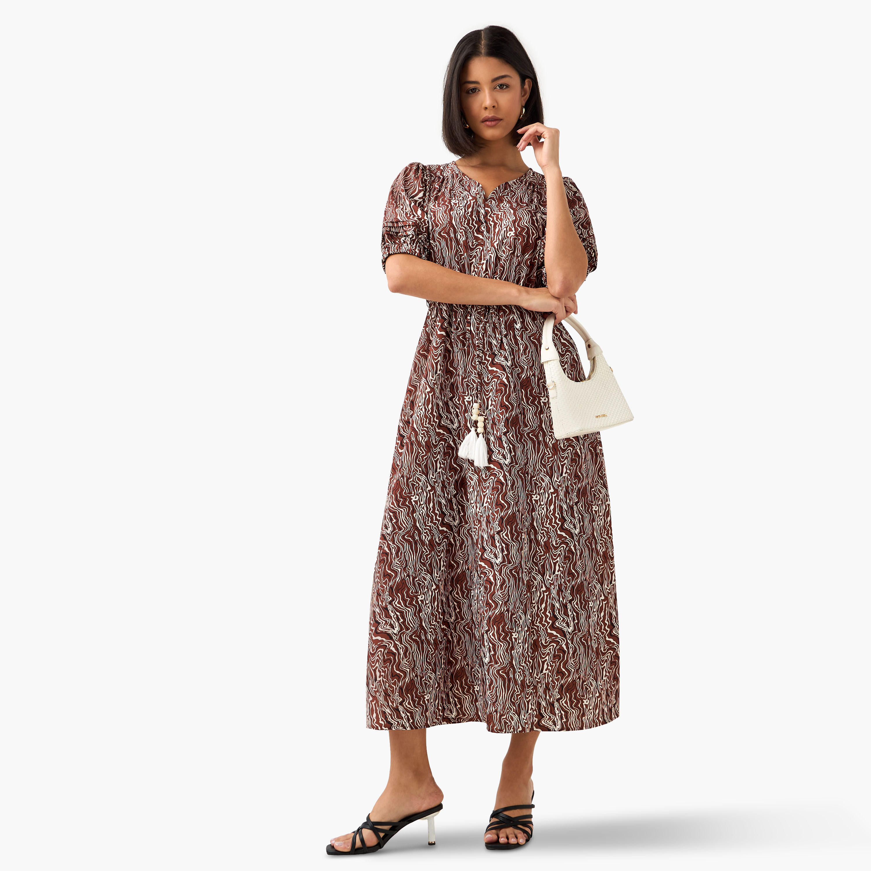 فستان نسائي بحزام وطبعات-women-clothing-dresses-image-2