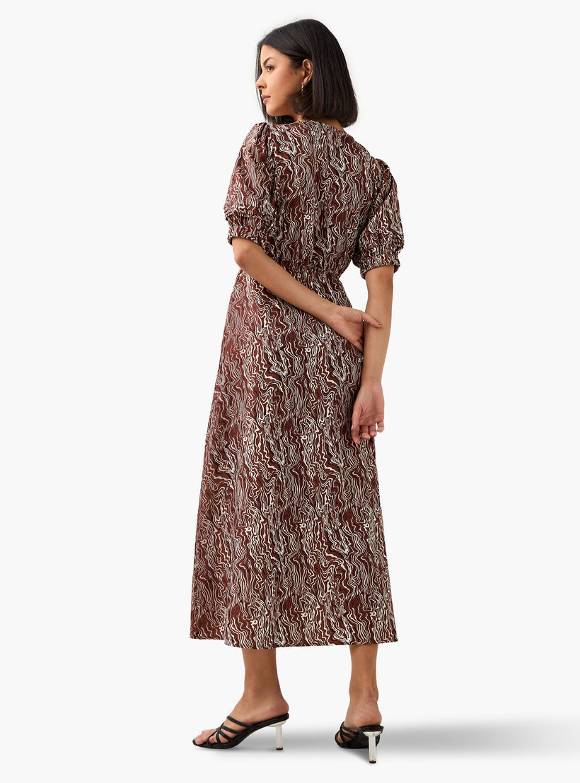 فستان نسائي بحزام وطبعات-women-clothing-dresses-image-4