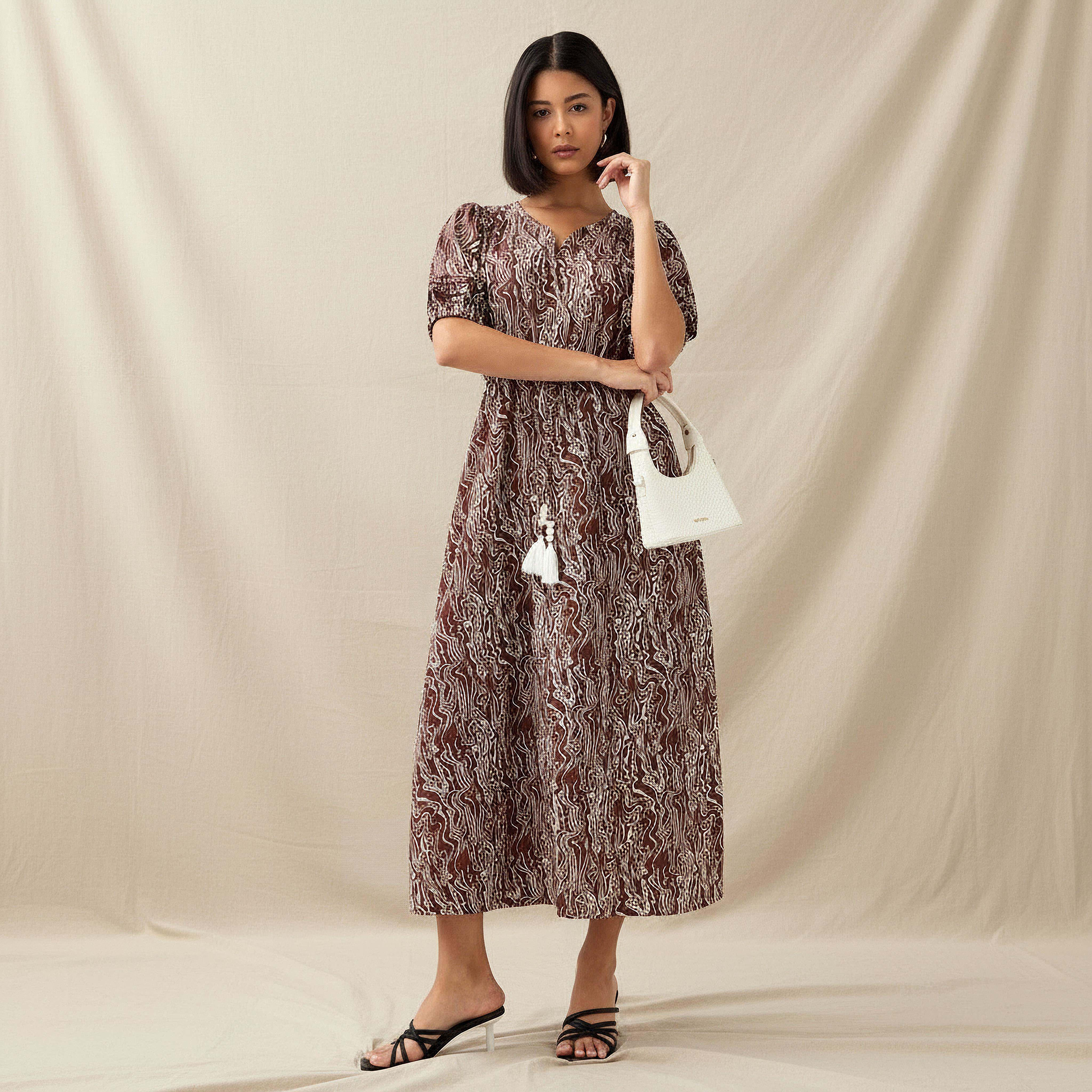فستان نسائي بحزام وطبعات-women-clothing-dresses-image-1