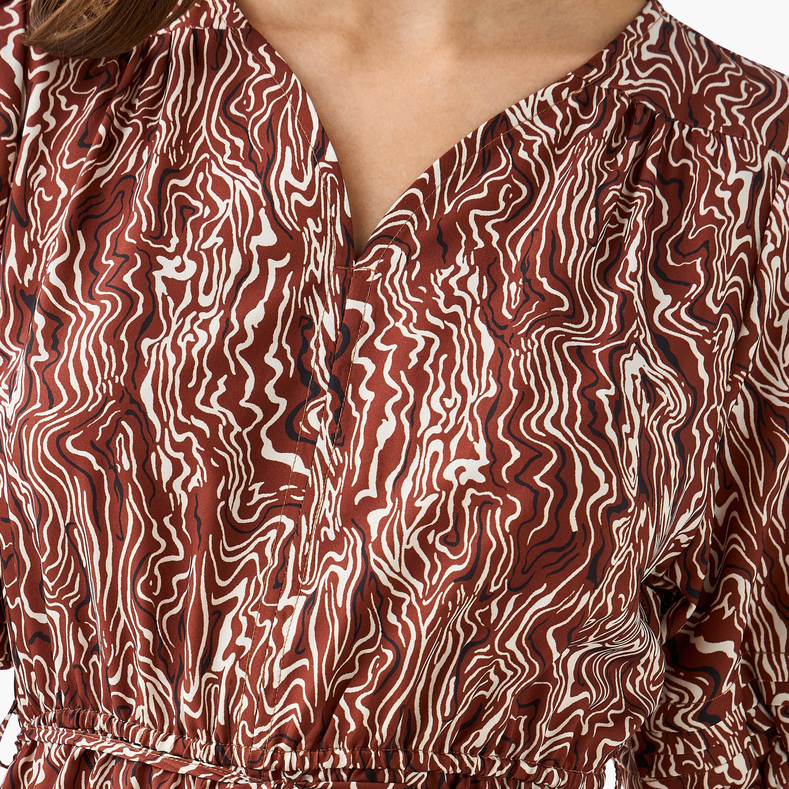 فستان مكشوف الأكتاف بأربطة وطبعات من كاسي-women-clothing-dresses-image-2