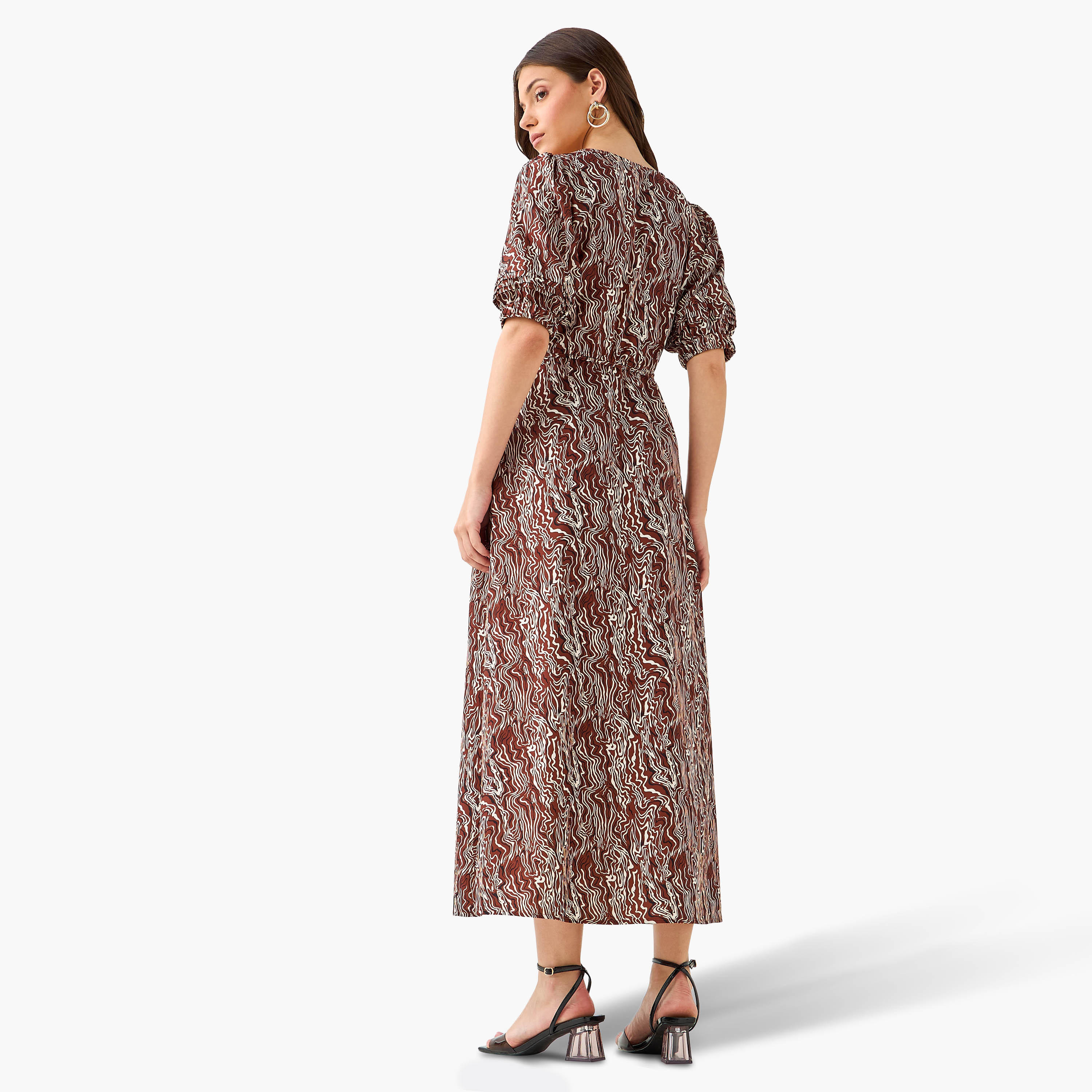 فستان مكشوف الأكتاف بأربطة وطبعات من كاسي-women-clothing-dresses-image-4