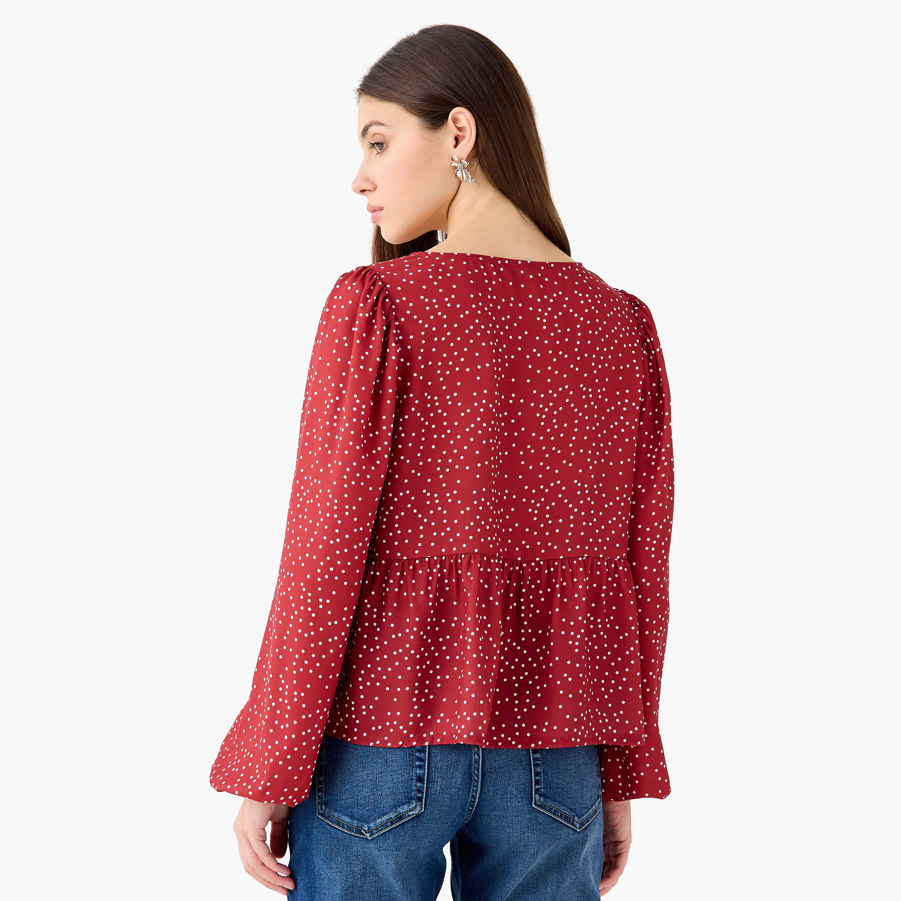 Peplum Top with Polka Dot Print-PROMO_SP_SA_2FOR129_110625-image-3