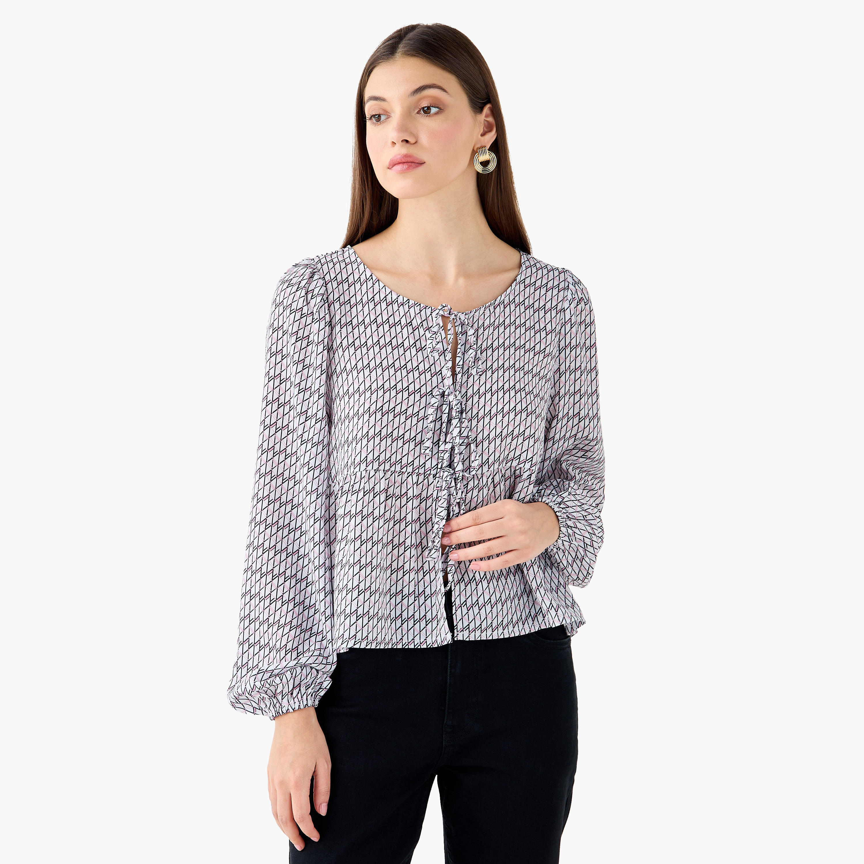 Peplum Top with Geometric Print-PROMO_SP_SA_2FOR129_110625-image-1