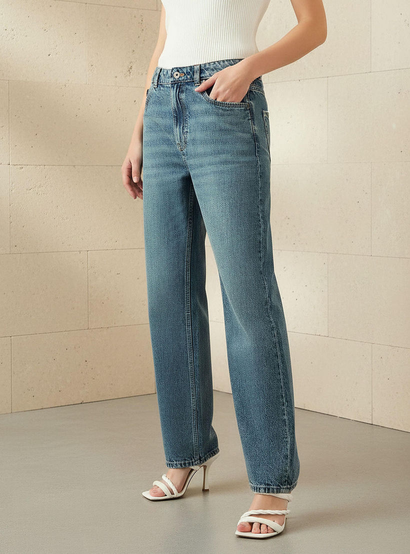 Women Straight Fit Mid-Rise Jeans-women-clothing-bottoms-jeans-image-1