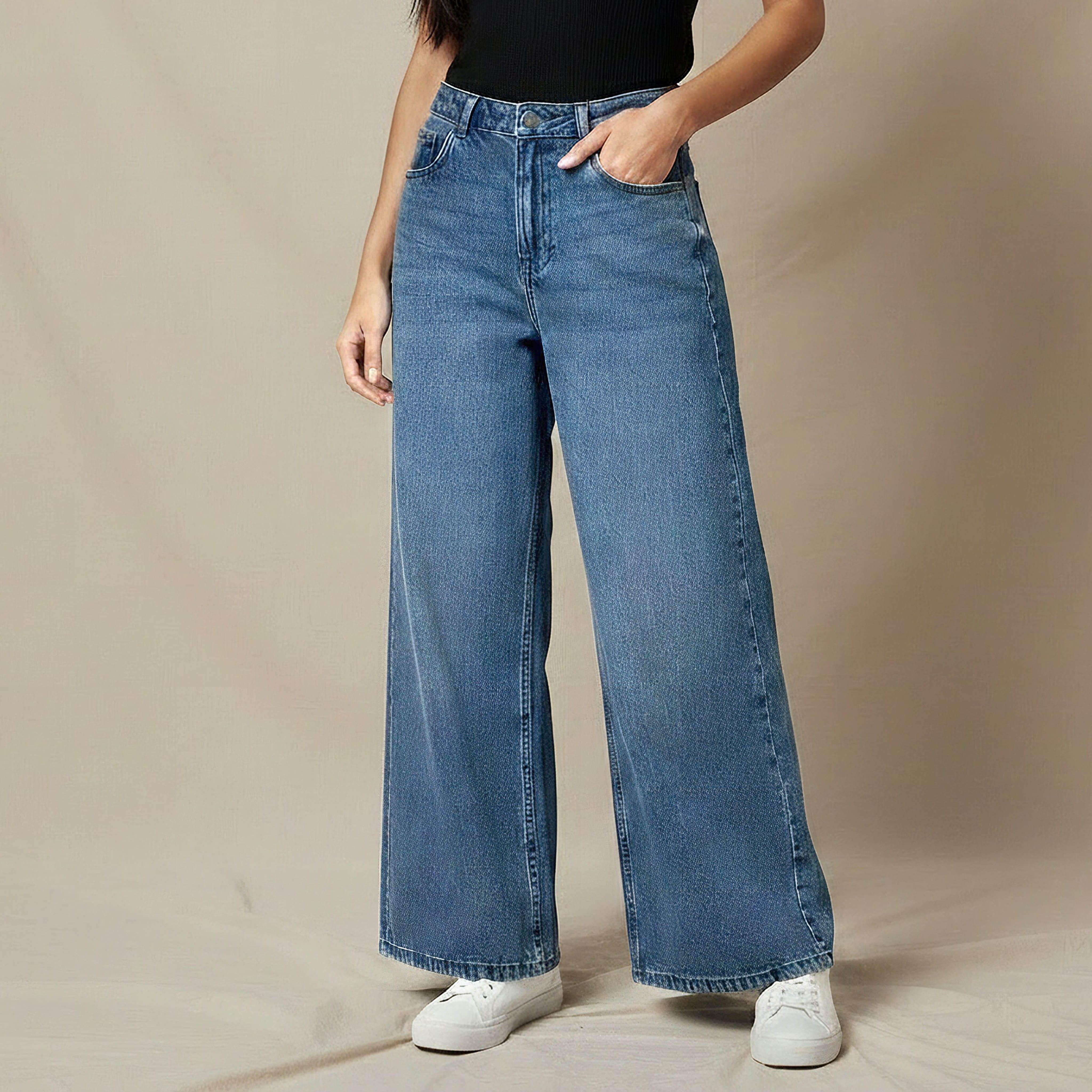 Women Wide Leg Mid-Rise Jeans-women-clothing-bottoms-jeans-image-1