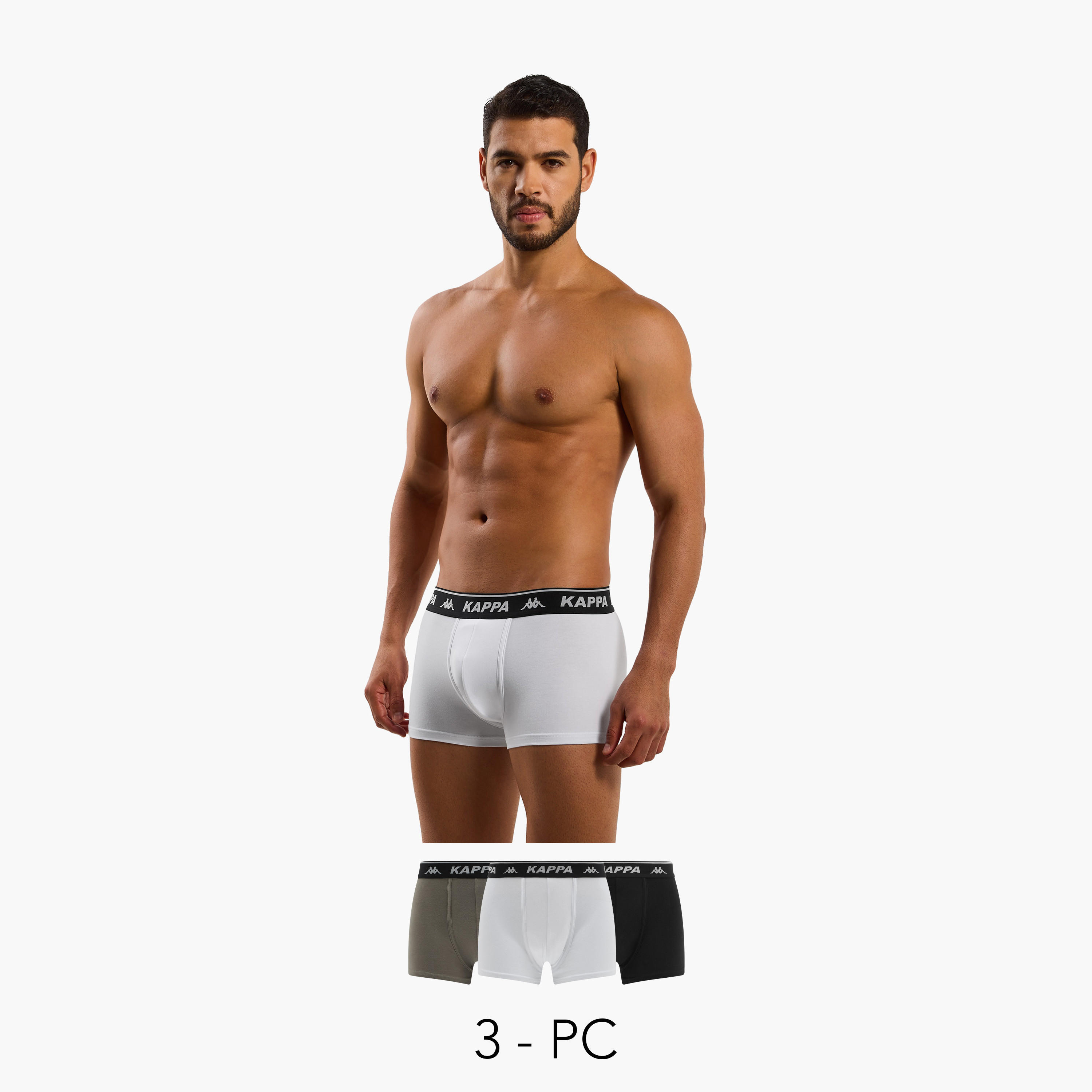 سراويل داخلية بوكسر بطبعات شعار للرجال من كابا - عبوة من 3 قطع-men-clothing-innerwear-underwear-image-1
