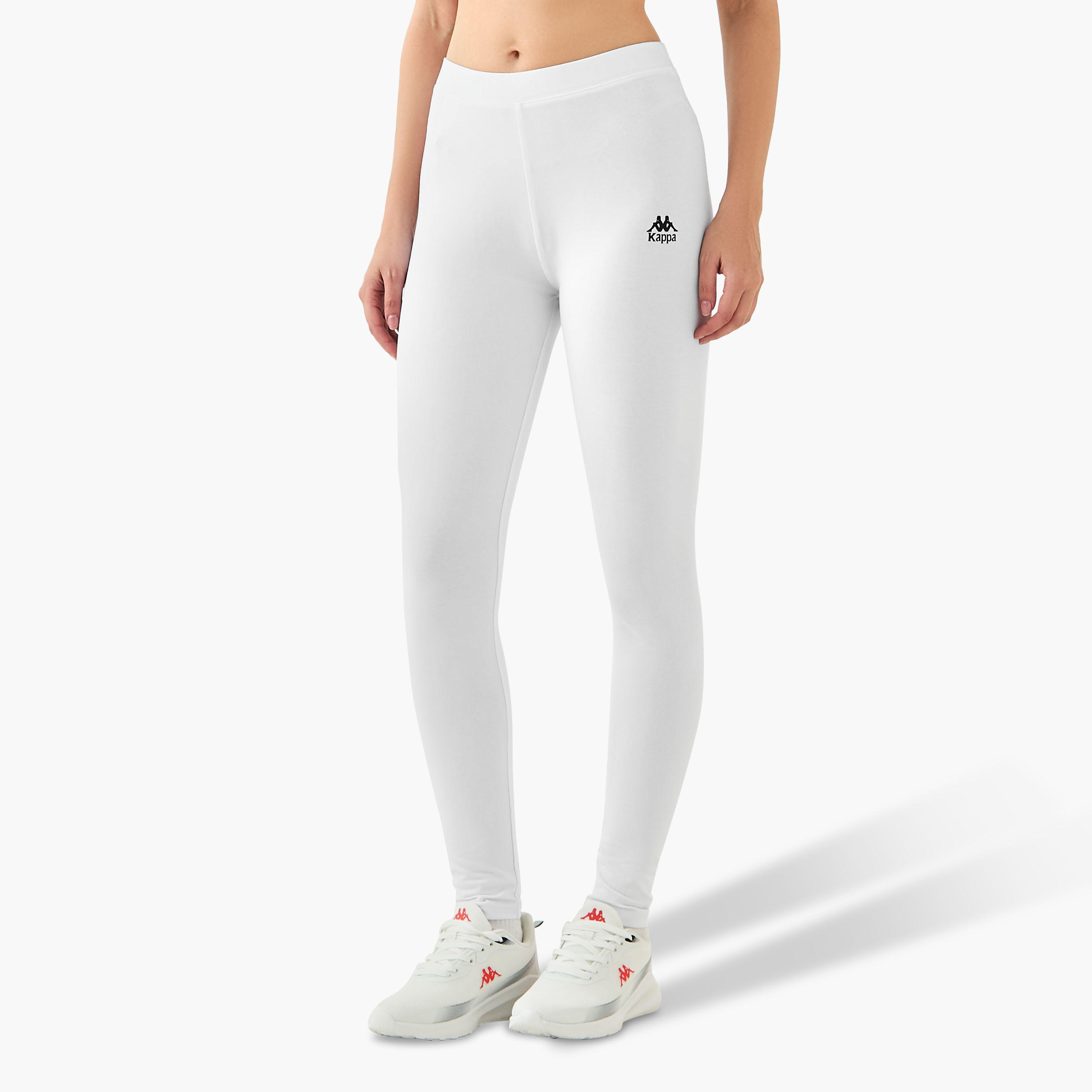 Kappa Pack of 2 Elasticated Full Length Leggings with Logo Design-sports-women-clothing-activewearleggings-image-2