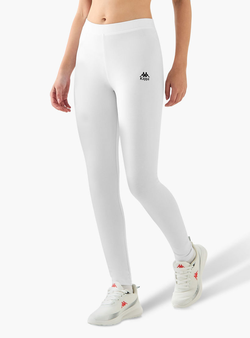 Kappa Pack of 3 Elasticated Full Length Leggings with Logo Print-women-clothing-bottoms-leggings-image-2