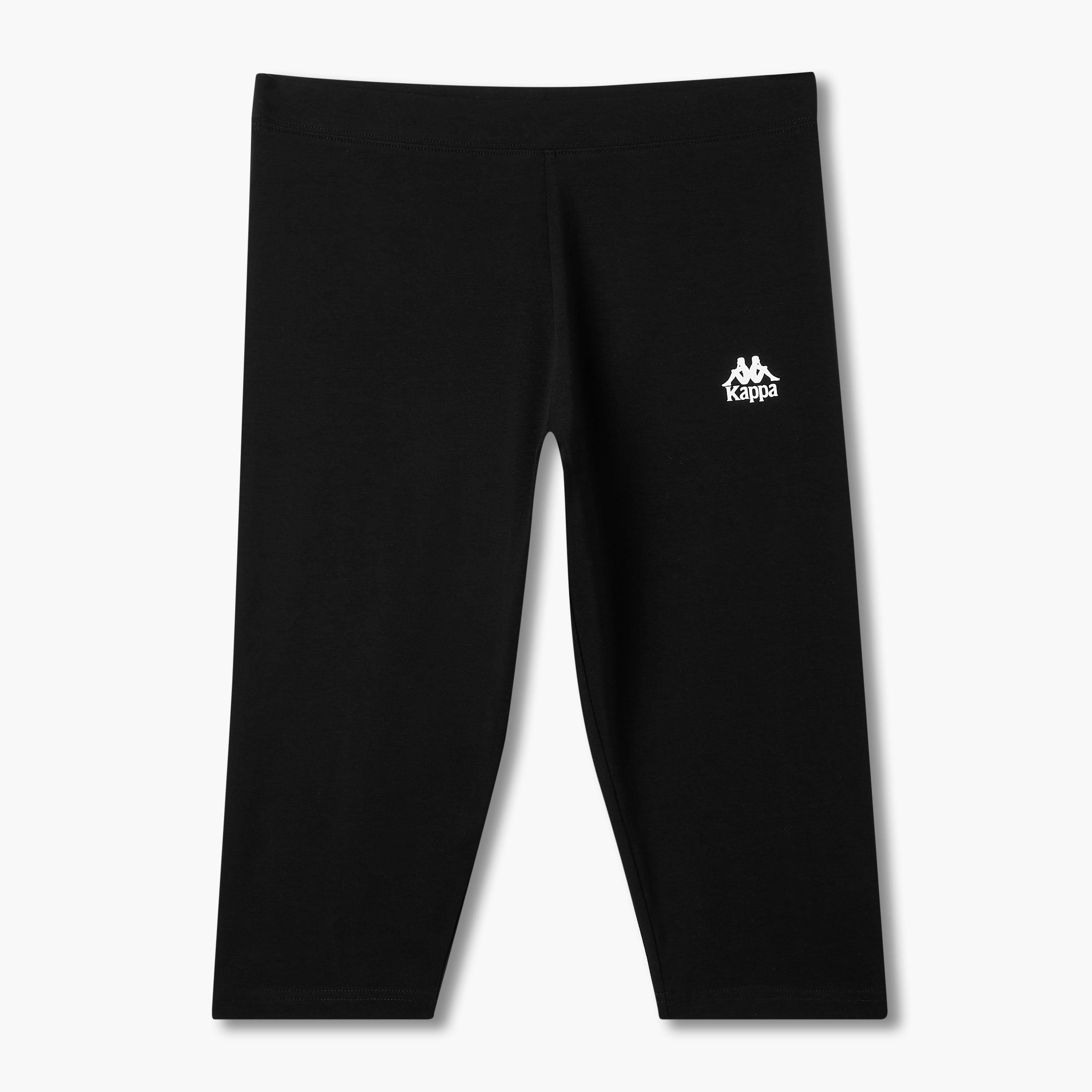 طقم من 2 بنطلون ليقنز مطاطي طول الركبة بتصميم شعار من كابا-sports-women-clothing-activewearleggings-image-3