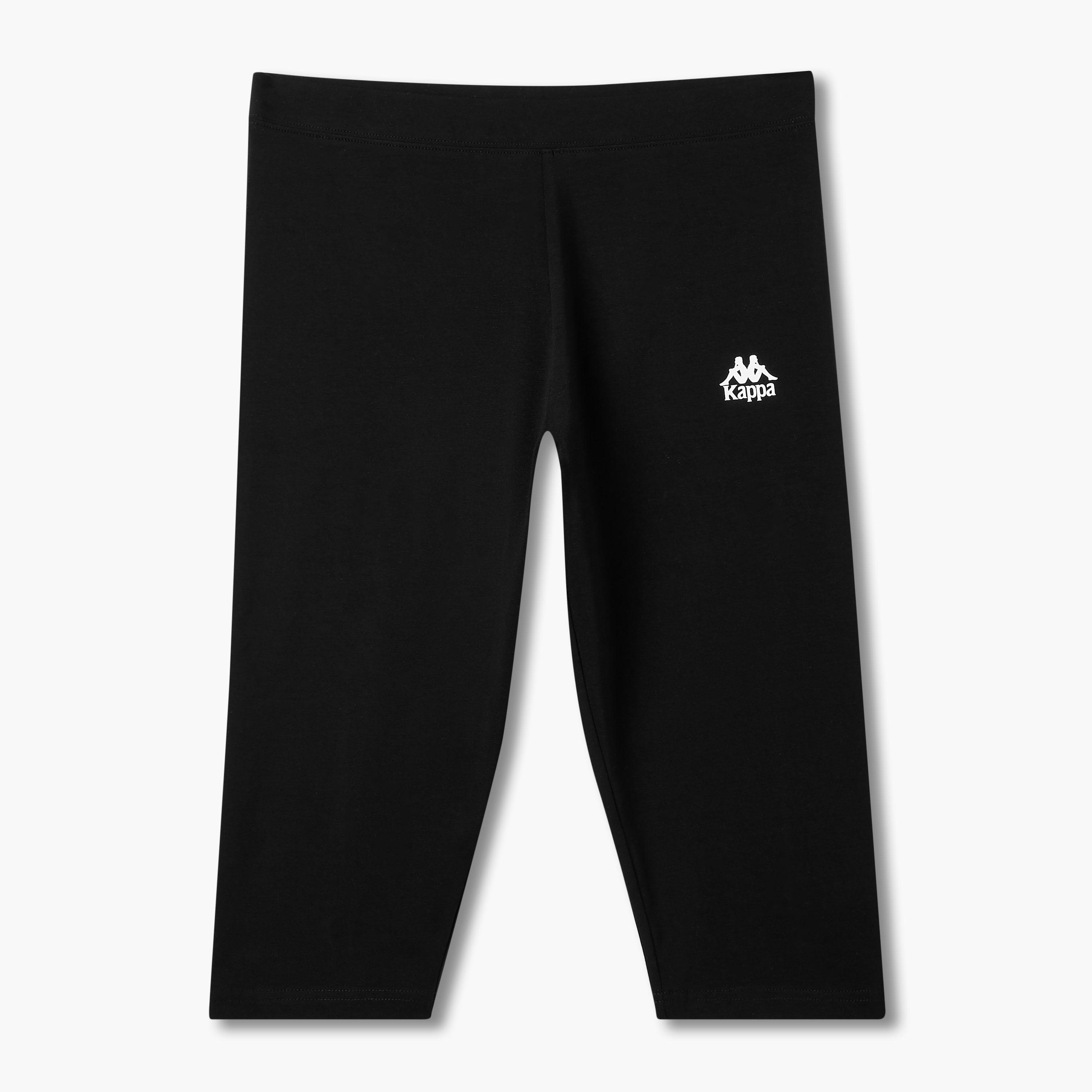 طقم من 2 بنطلون ليقنز مطاطي طول الركبة بتصميم شعار من كابا-sports-women-clothing-activewearleggings-image-4