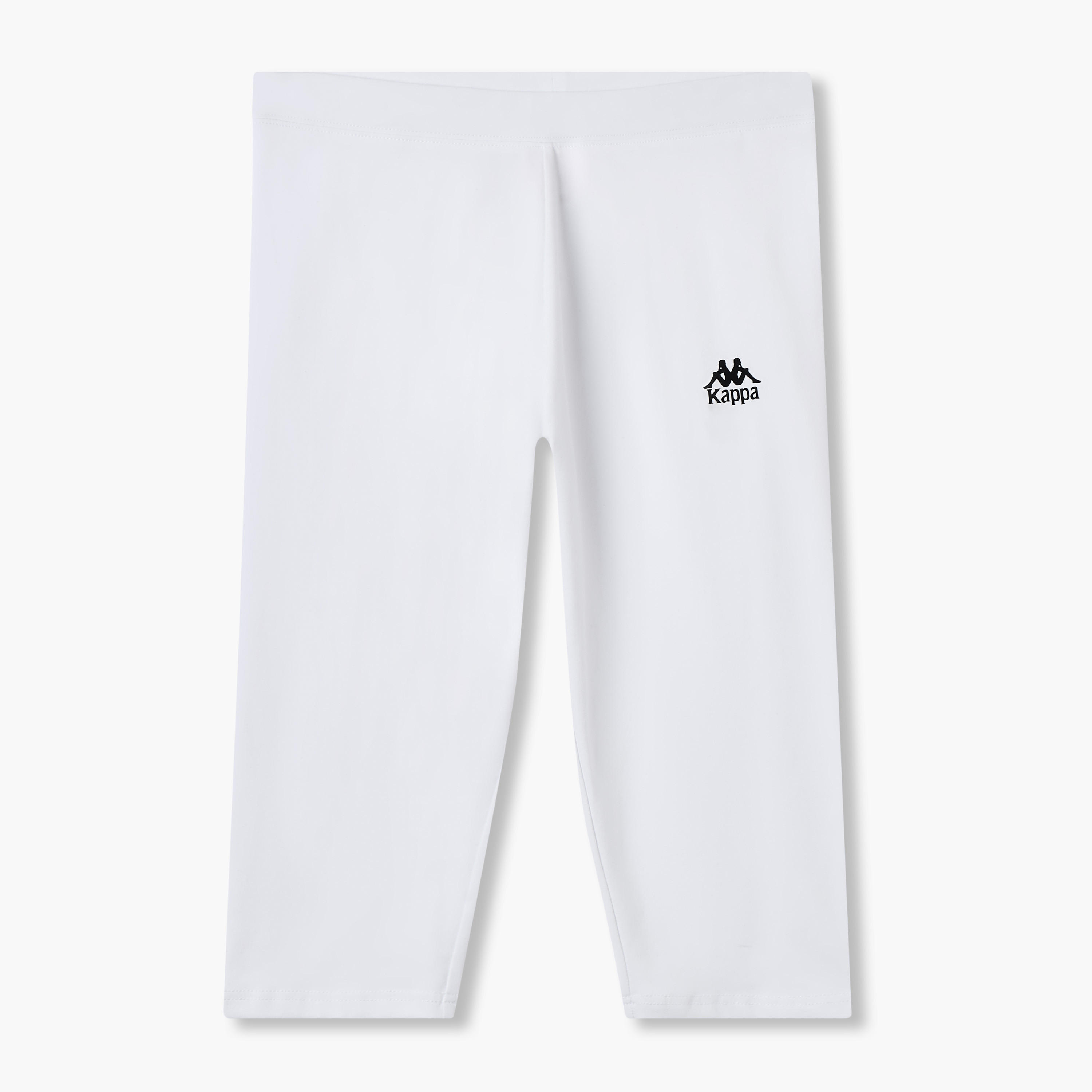 طقم من 2 بنطلون ليقنز مطاطي طول الركبة بتصميم شعار من كابا-sports-women-clothing-activewearleggings-image-5