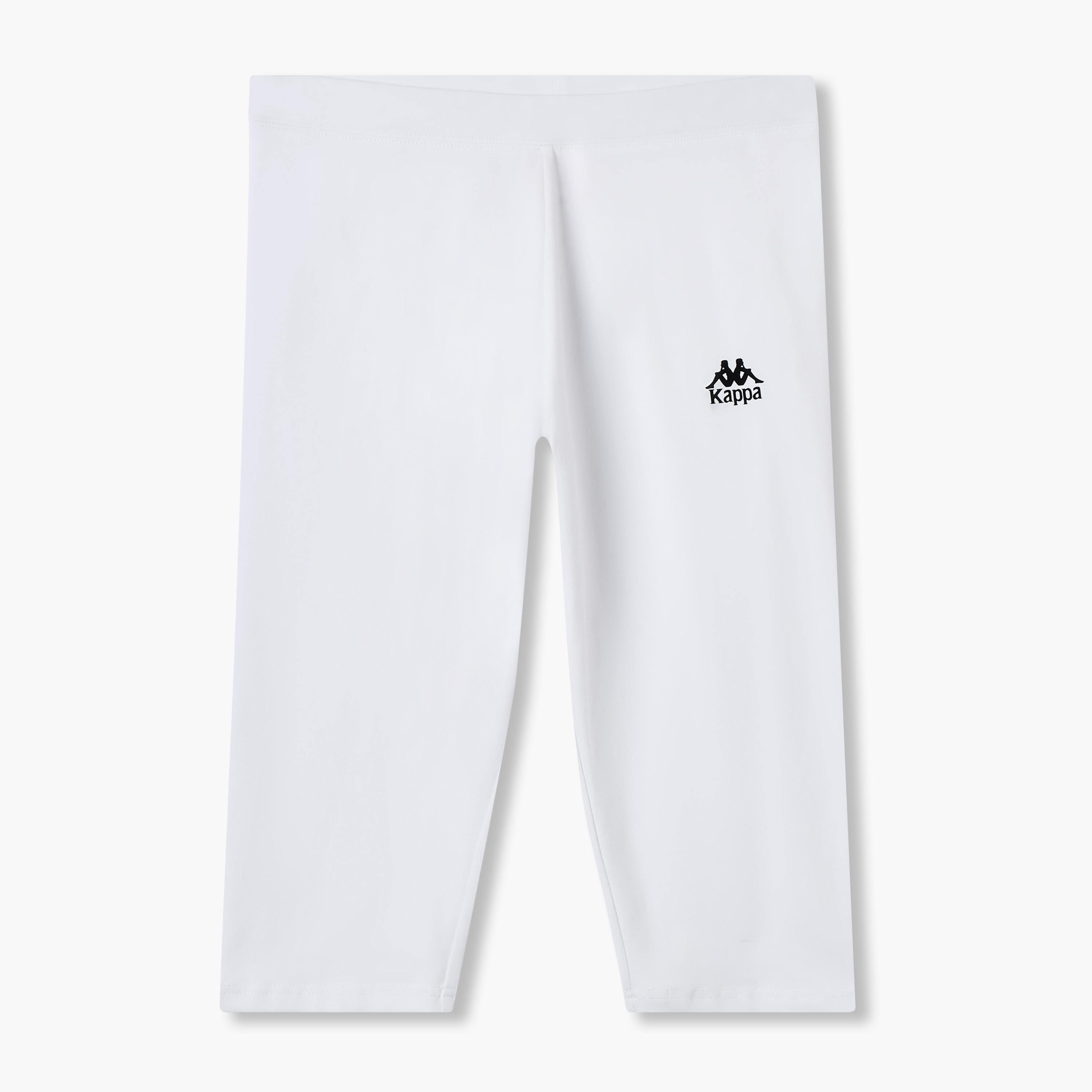 طقم من 2 بنطلون ليقنز مطاطي طول الركبة بتصميم شعار من كابا-sports-women-clothing-activewearleggings-image-3