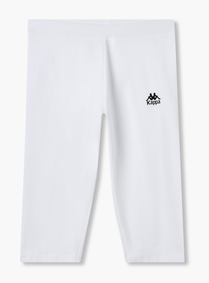 طقم من 2 بنطلون ليقنز مطاطي طول الركبة بتصميم شعار من كابا-sports-women-clothing-activewearleggings-image-3