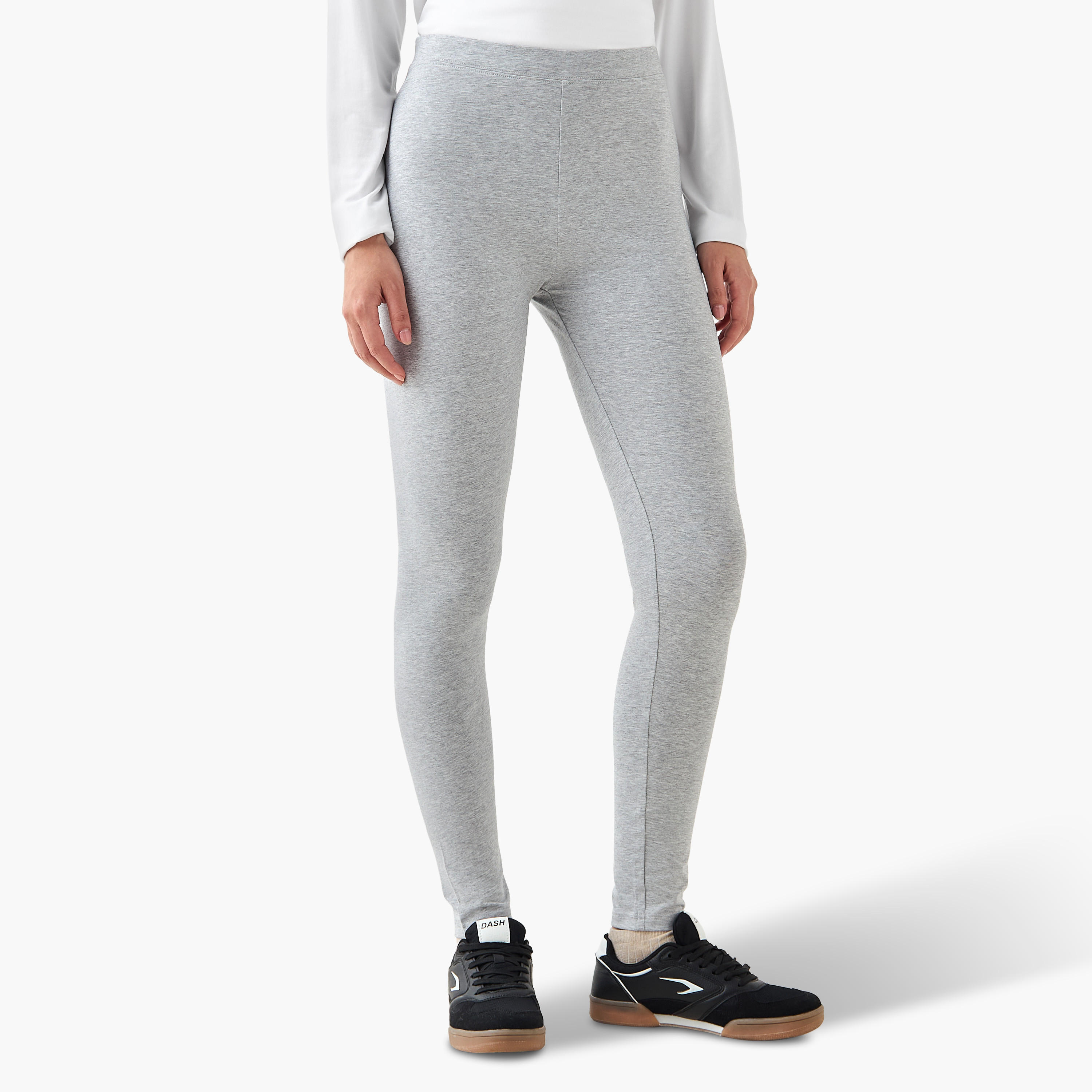 بنطلون ليقنز بطول كامل وخصر مطّاطي - عبوة من 3 قطع-women-clothing-bottoms-leggings-image-8