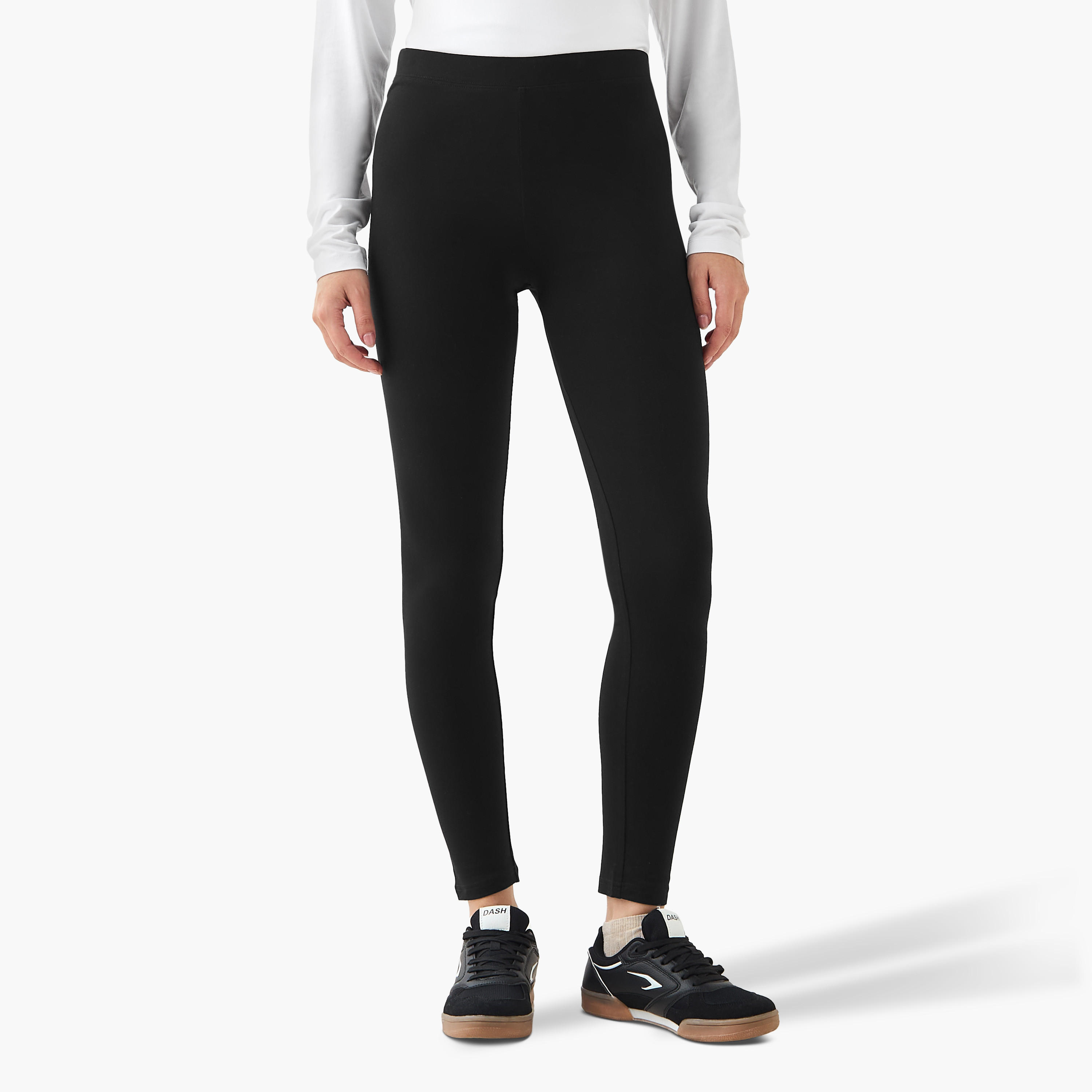 بنطلون ليقنز بطول كامل وخصر مطّاطي - عبوة من 3 قطع-women-clothing-bottoms-leggings-image-7