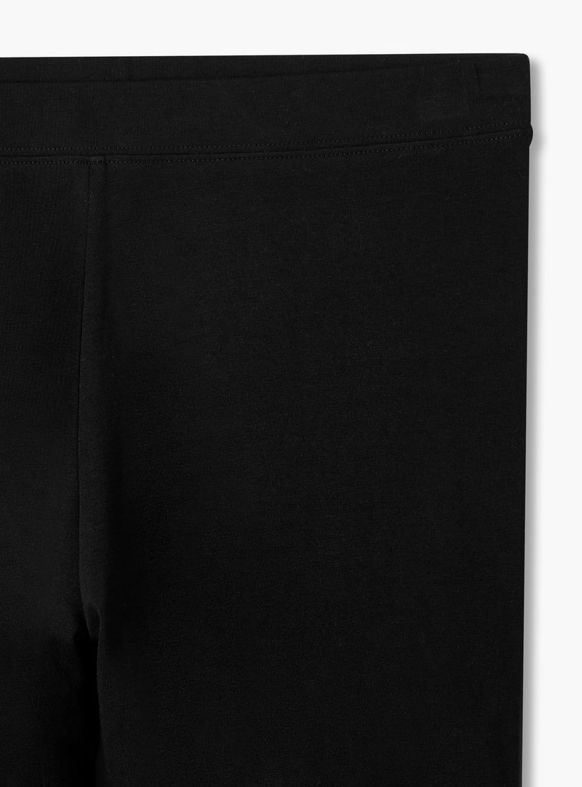 Pack of 2 Mid-Rise Knee Length Leggings with Elasticated Waistband-women-clothing-bottoms-leggings-image-6