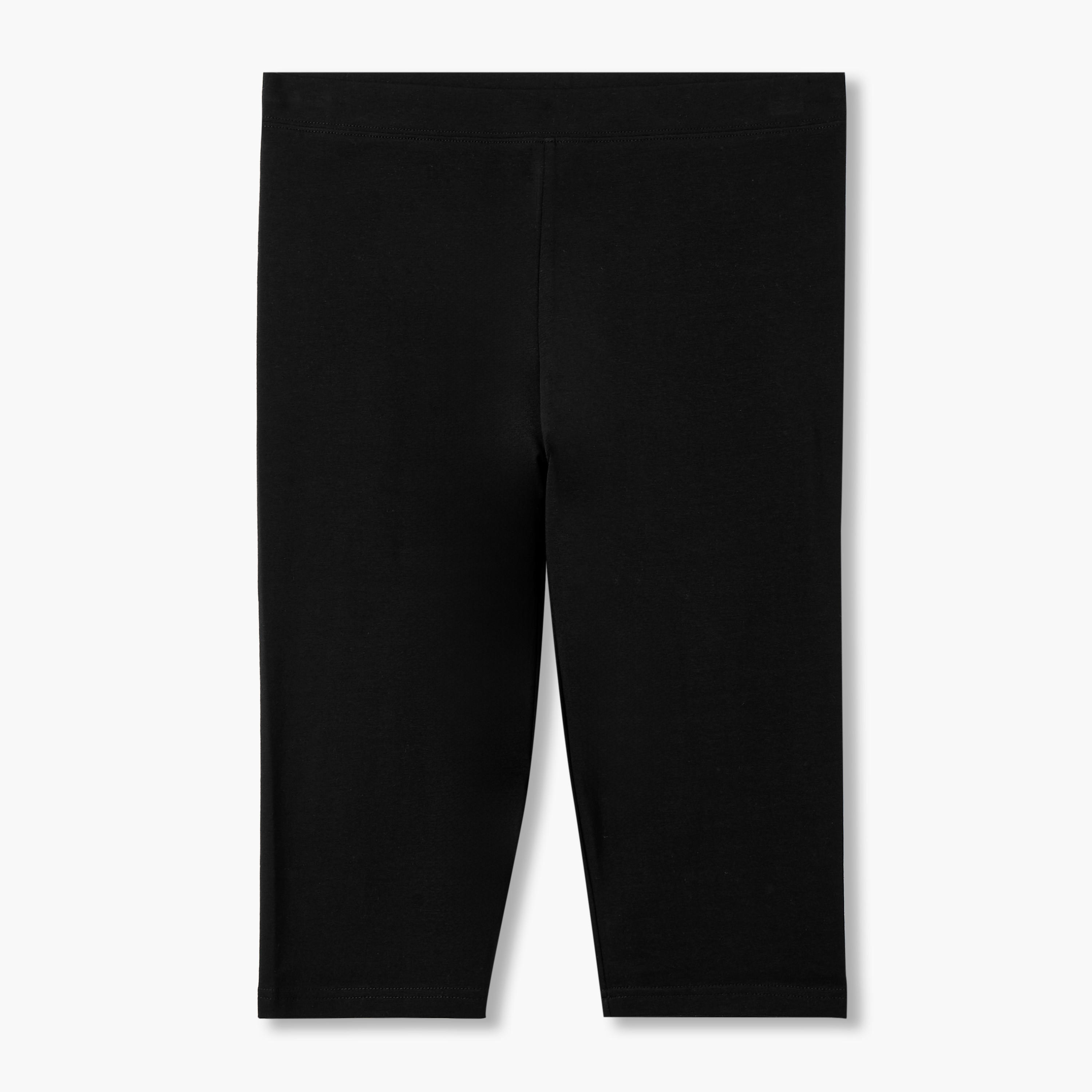 Pack of 3 Elasticated Knee Length Leggings-women-clothing-bottoms-leggings-image-8