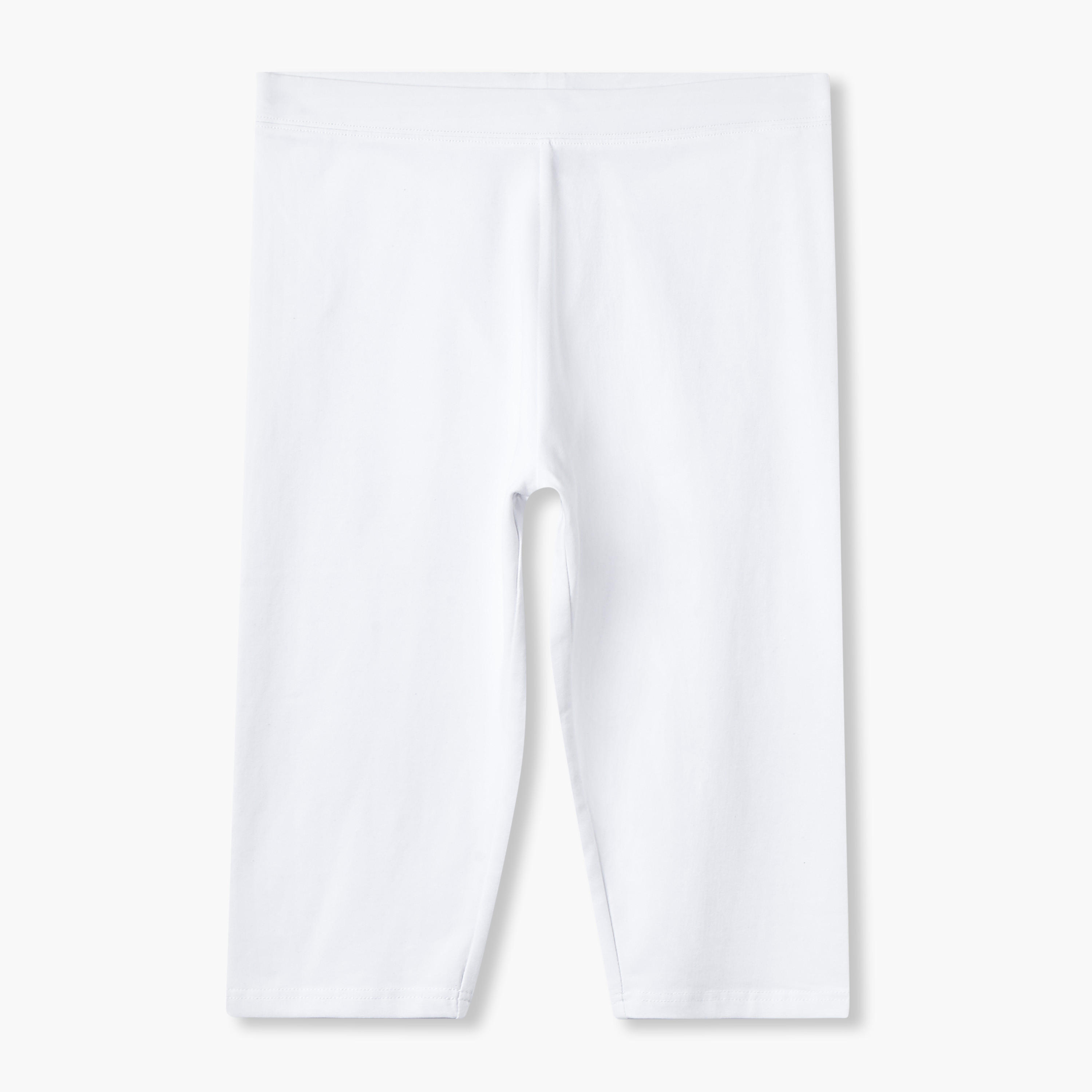 Pack of 3 Elasticated Knee Length Leggings-women-clothing-bottoms-leggings-image-9