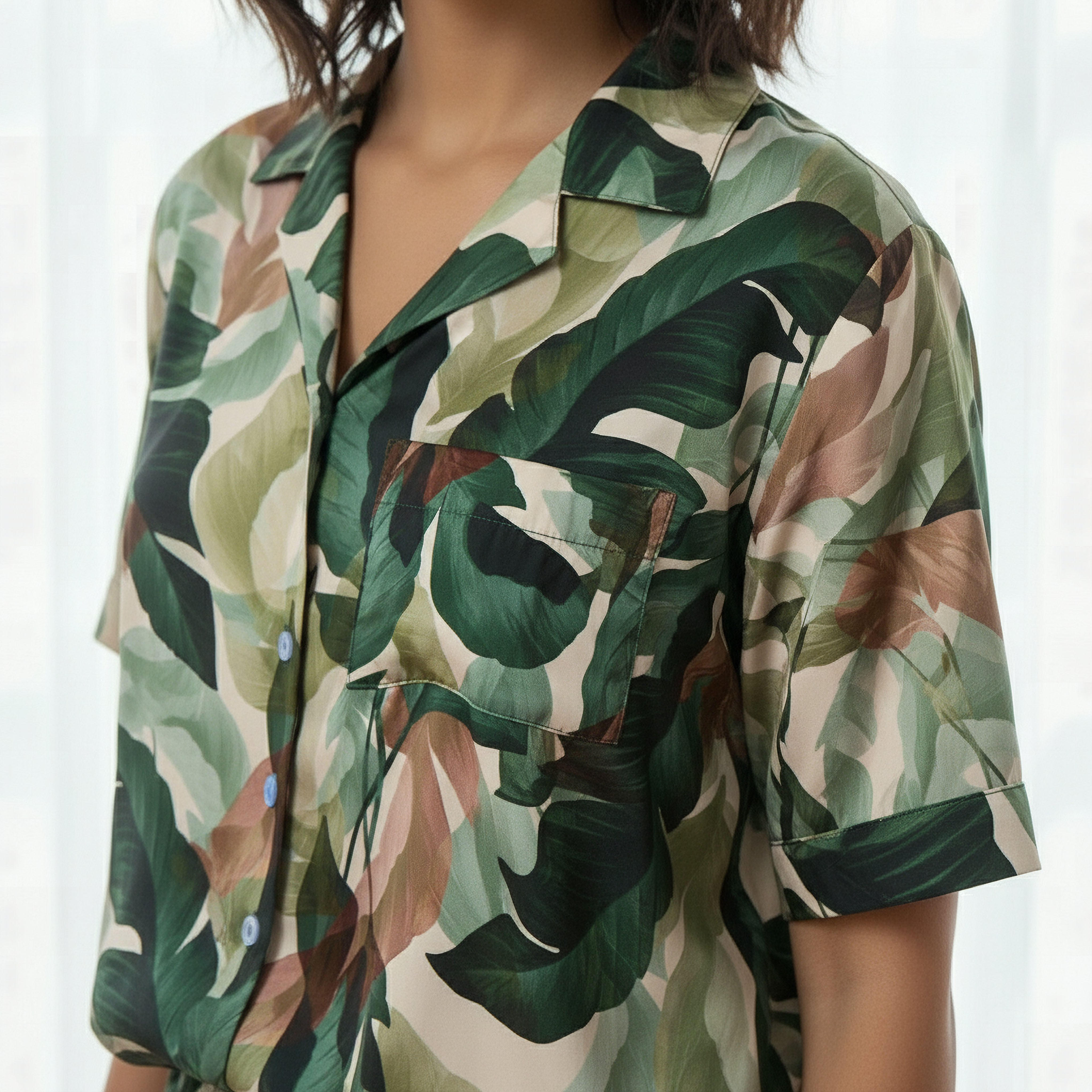 Aadaraya Shorts Set Button-Down Shirt & Shorts-women-clothing-nightwear-pyjamas-shortsets-image-5