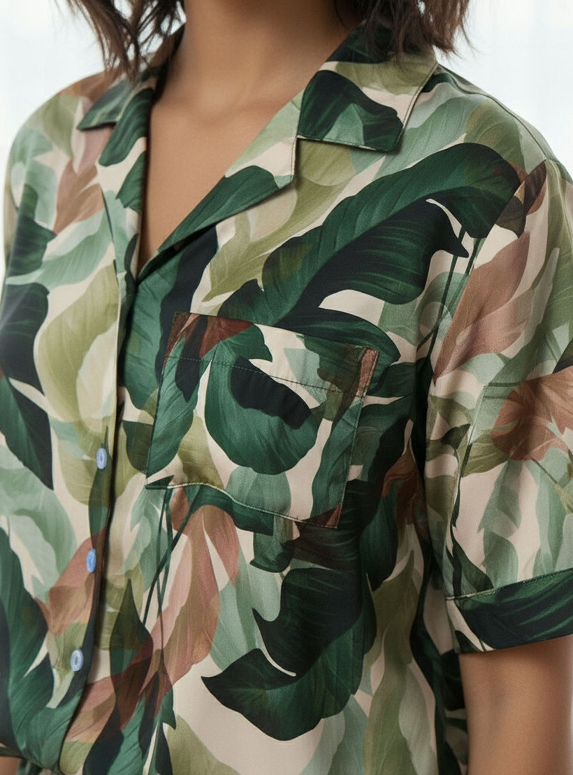 Aadaraya Shorts Set Button-Down Shirt & Shorts-women-clothing-nightwear-pyjamas-shortsets-image-5