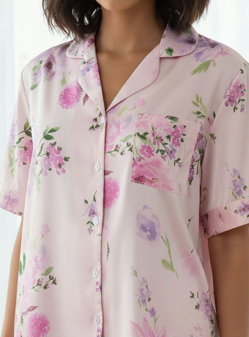 طقم شورت وقميص بأزرار من آدارايا-women-clothing-nightwear-pyjamas-shortsets-image-5
