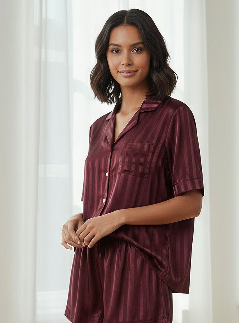 طقم شورت وقميص بأزرار من آدارايا-women-clothing-nightwear-pyjamas-shortsets-image-5