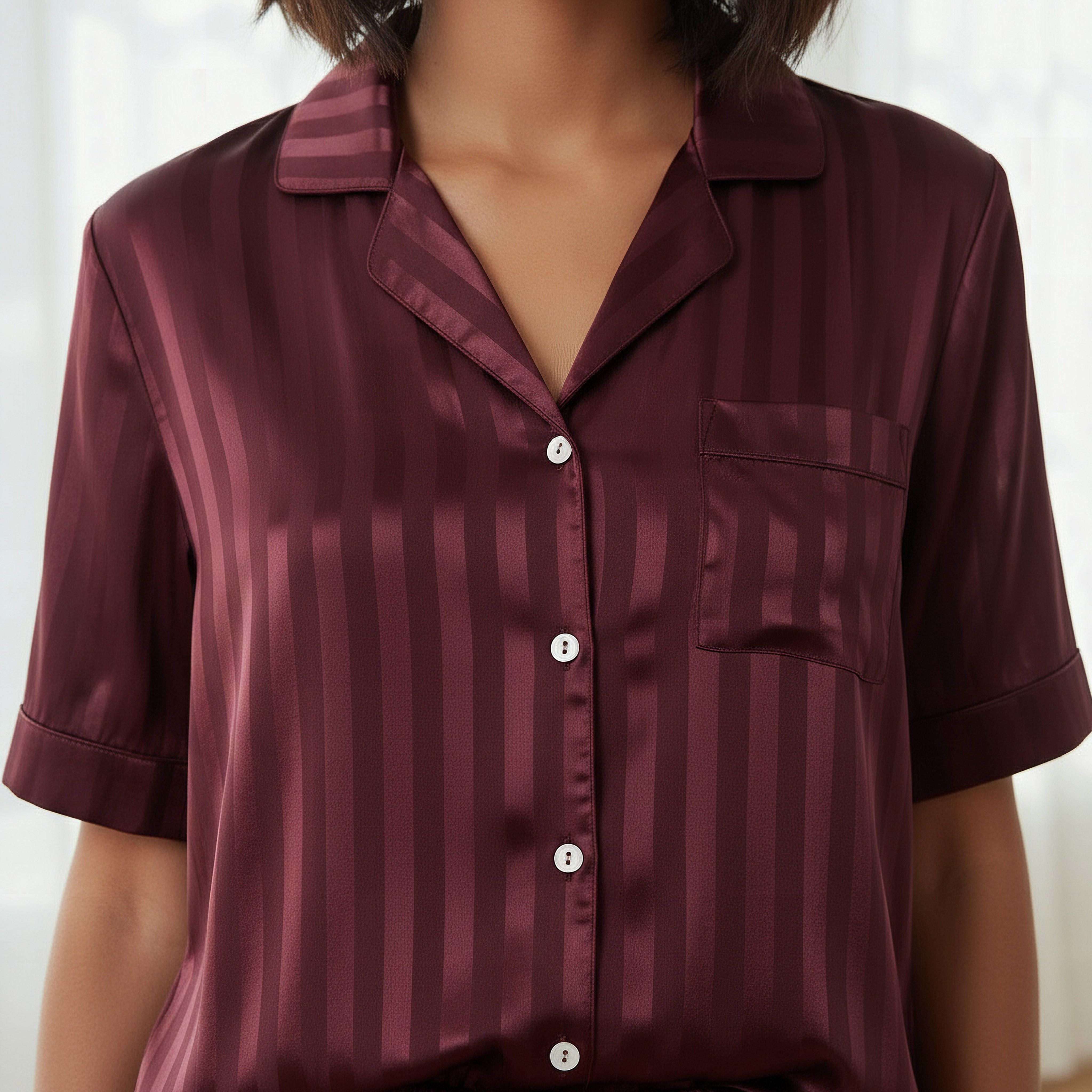 طقم شورت وقميص بأزرار من آدارايا-women-clothing-nightwear-pyjamas-shortsets-image-2