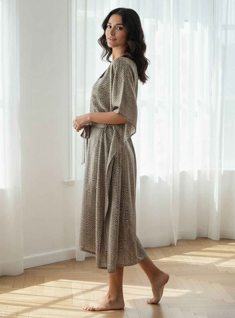فستان نوم بأكمام قصيرة وطبعات من آدارايا-women-clothing-nightwear-nighties-image-2
