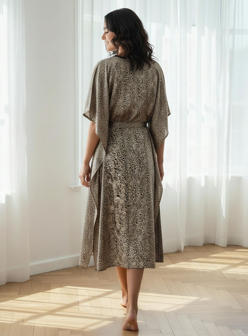 فستان نوم بأكمام قصيرة وطبعات من آدارايا-women-clothing-nightwear-nighties-image-3