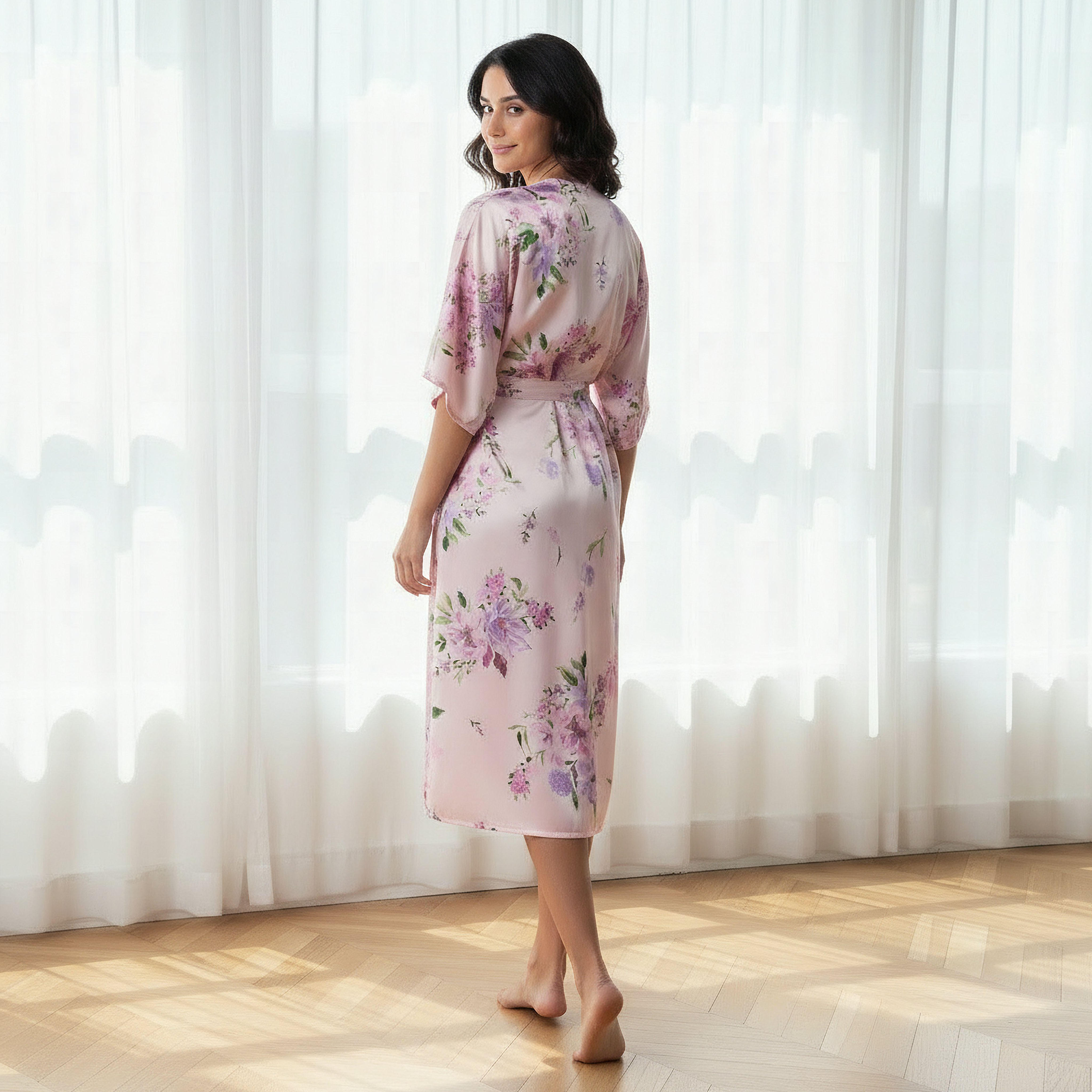 فستان نوم بأكمام قصيرة وطبعات من آدارايا-women-clothing-nightwear-nighties-image-3
