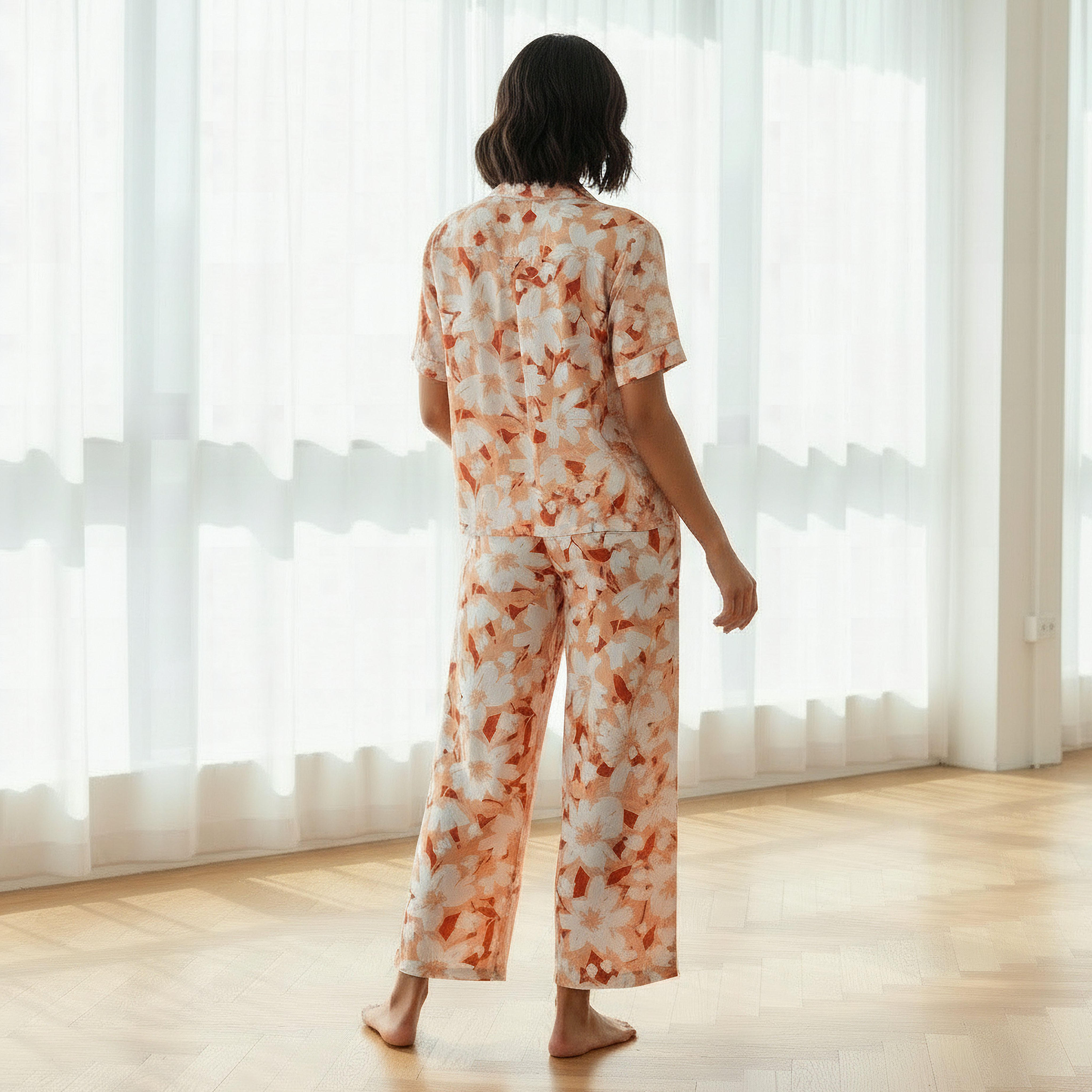Aadaraya Pyjama Set Button-Down Shirt & Trousers-women-clothing-nightwear-pyjamas-longsets-image-3