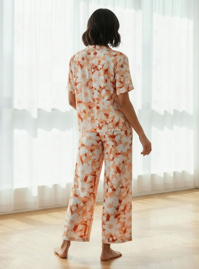 Aadaraya Pyjama Set Button-Down Shirt & Trousers-women-clothing-nightwear-pyjamas-longsets-image-3