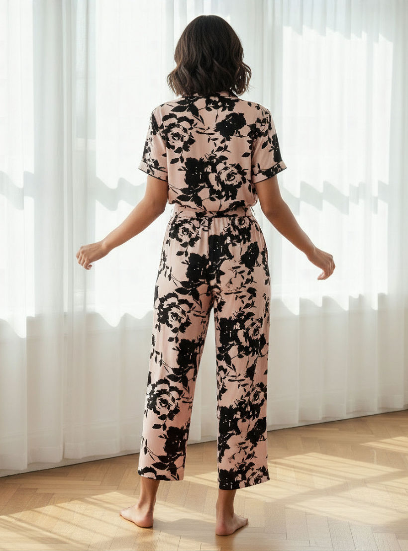 Aadaraya Pyjama Set Button-Down Shirt & Trousers-women-clothing-nightwear-pyjamas-longsets-image-3