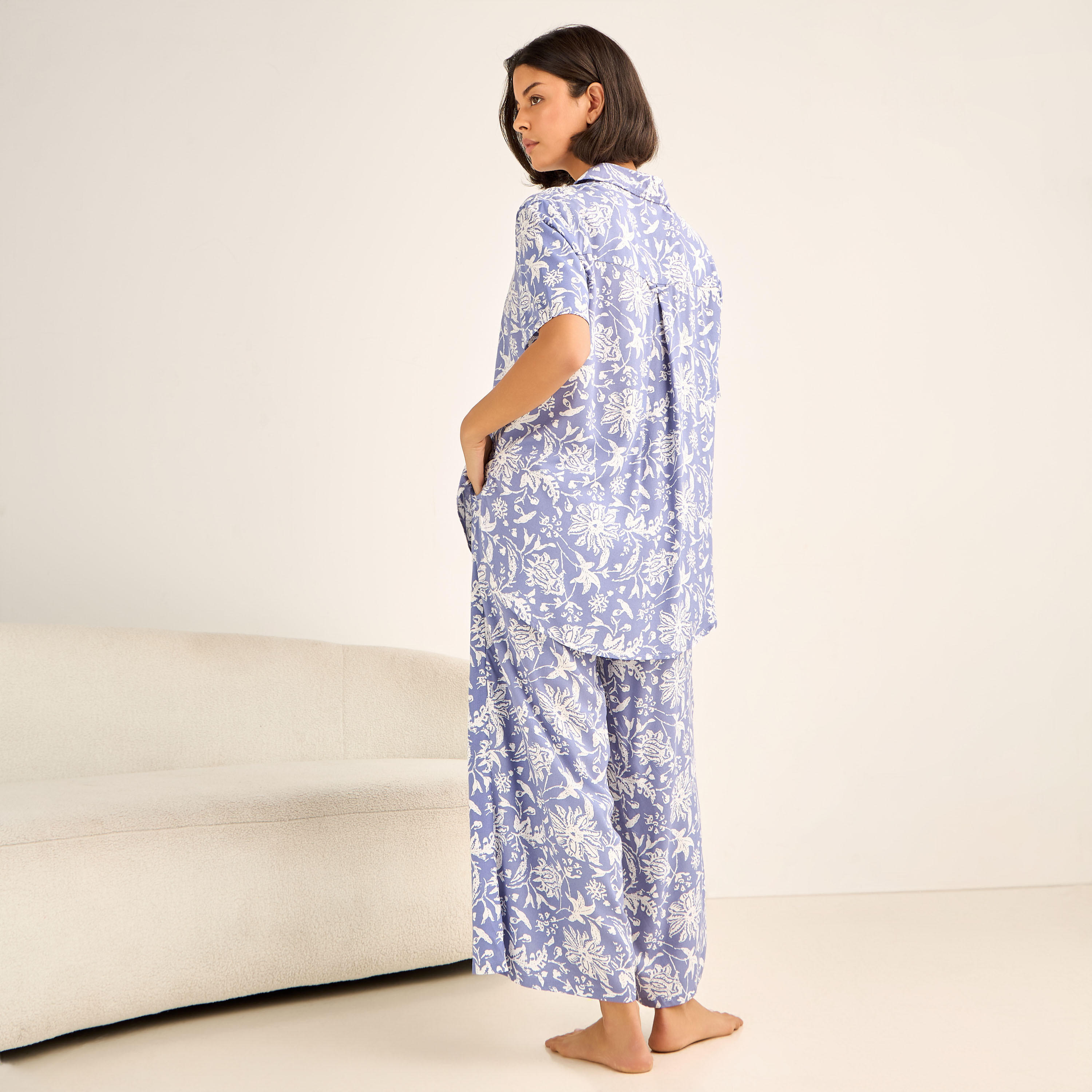Aadaraya Pyjama Set Button-Down Shirt & Trousers-women-clothing-nightwear-pyjamas-longsets-image-3