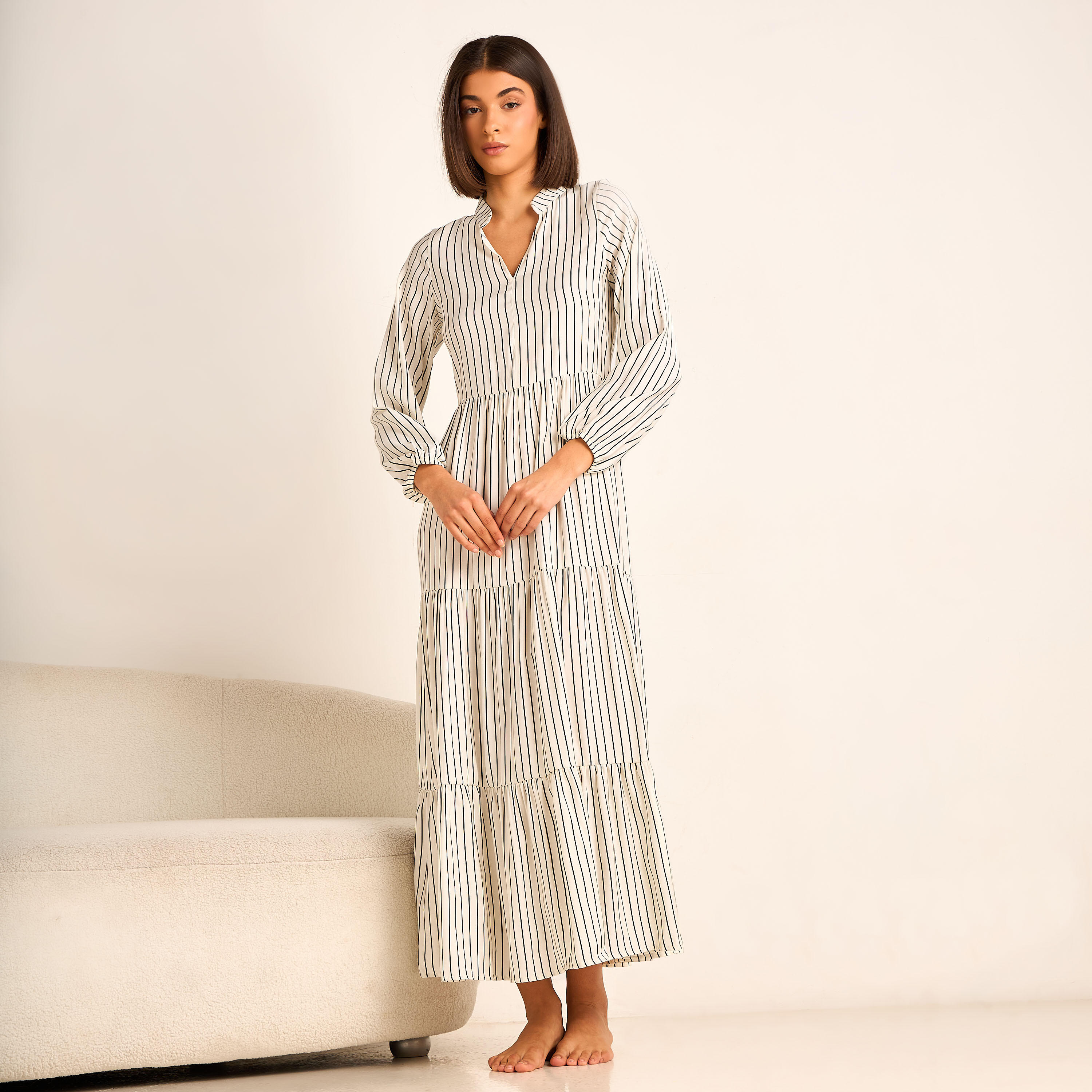 قميص نوم مخطط بأكمام طويلة من آداريا-PROMO_SP_SA_BUNDLE_2FOR159_180925-image-5