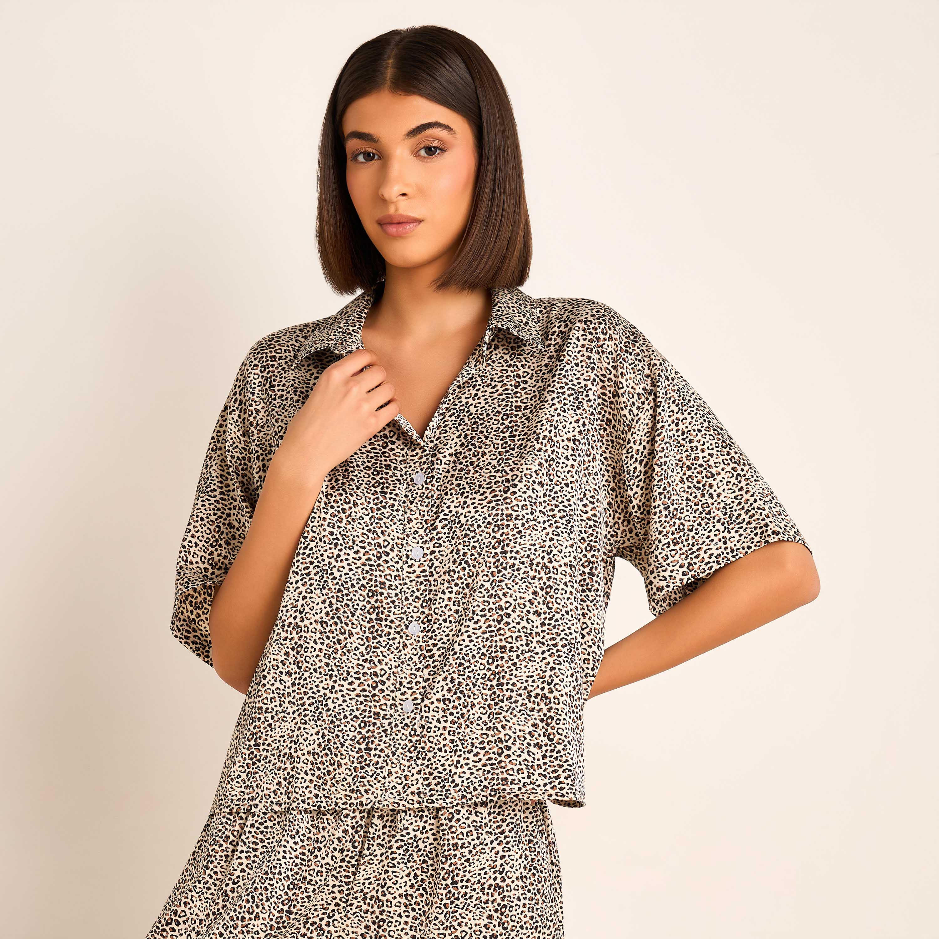 Aadaraya Pyjama Set Button-Down Shirt & Trousers-women-clothing-nightwear-pyjamas-longsets-image-2
