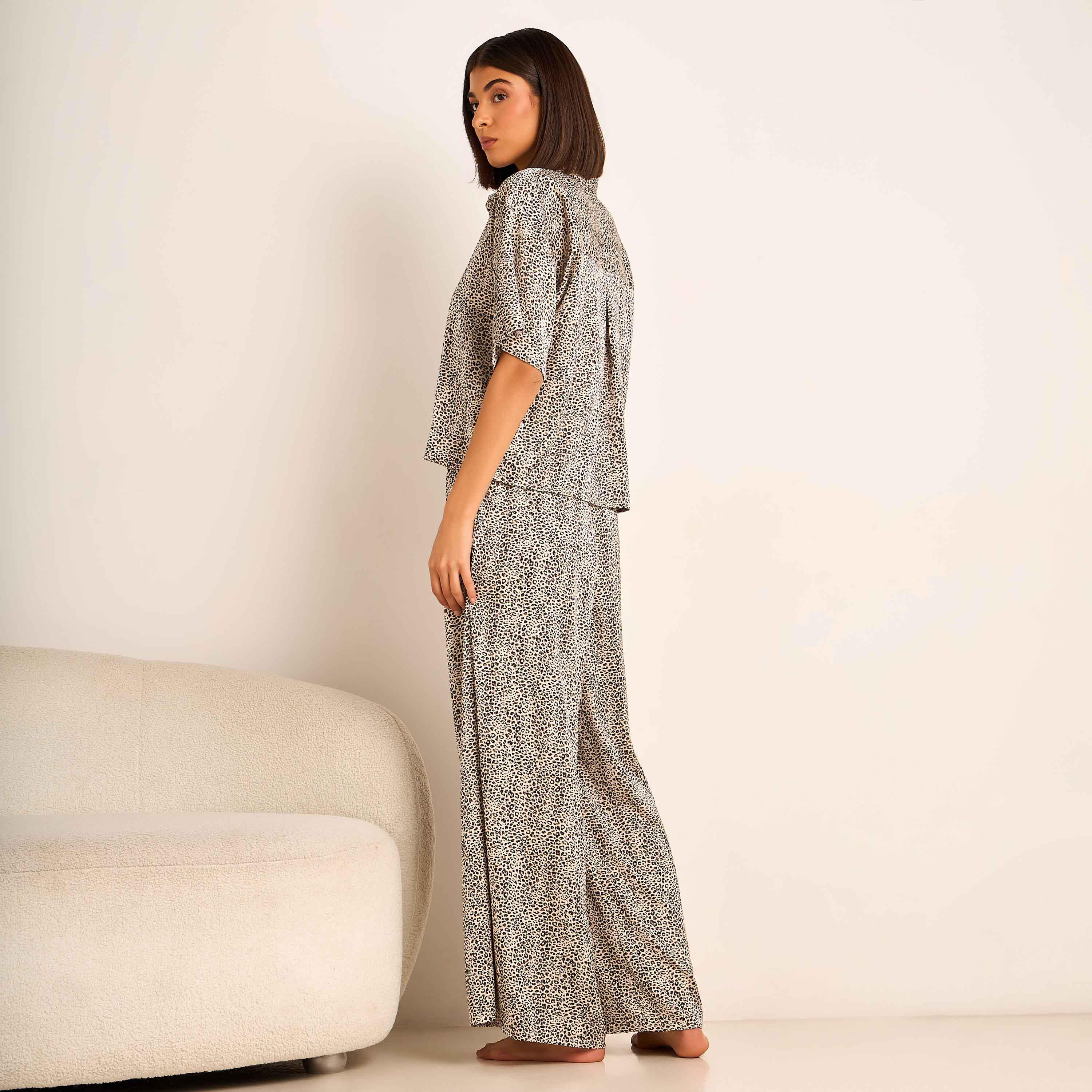 Aadaraya Pyjama Set Button-Down Shirt & Trousers-women-clothing-nightwear-pyjamas-longsets-image-3