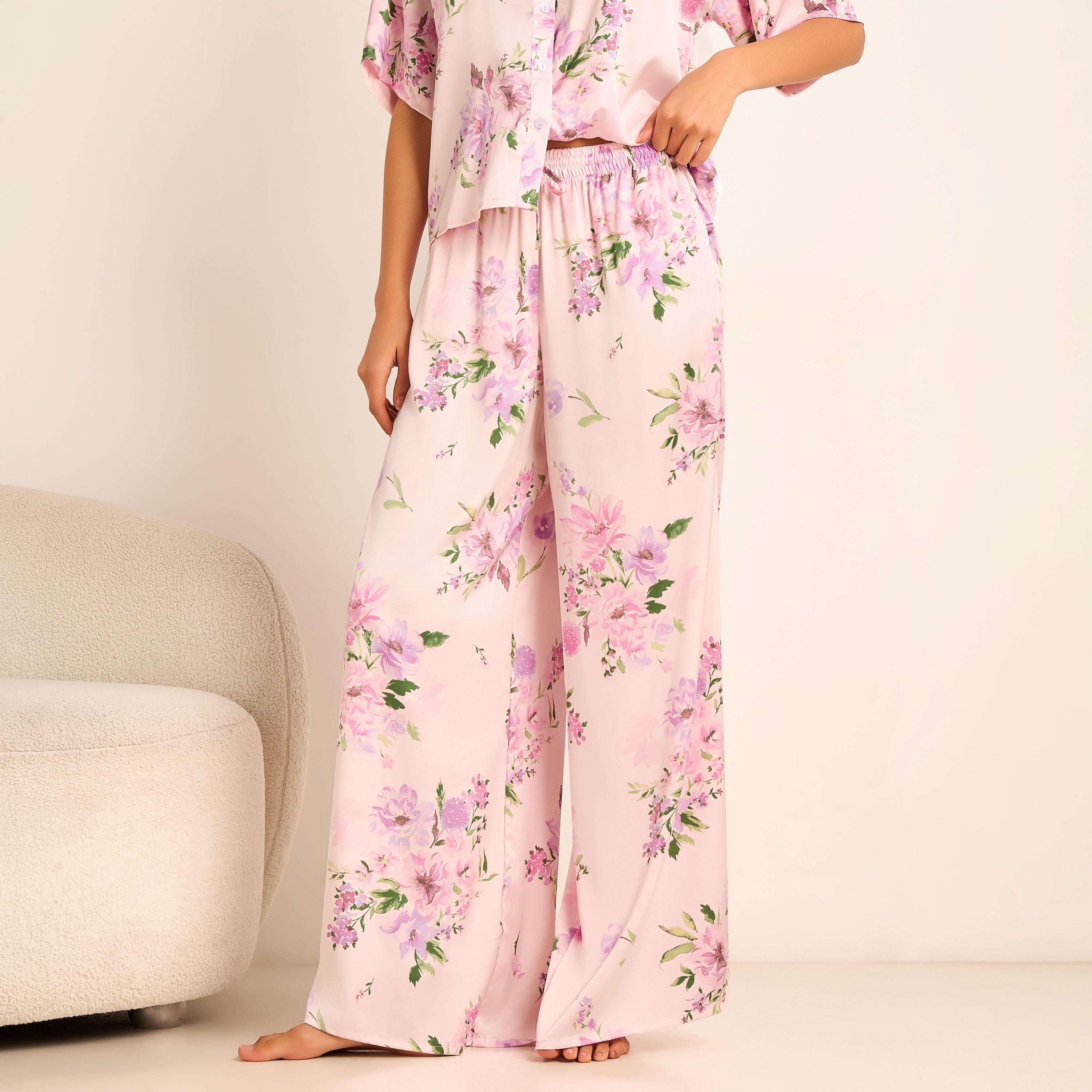 Aadaraya Pyjama Set Button-Down Shirt & Trousers-women-clothing-nightwear-pyjamas-longsets-image-4