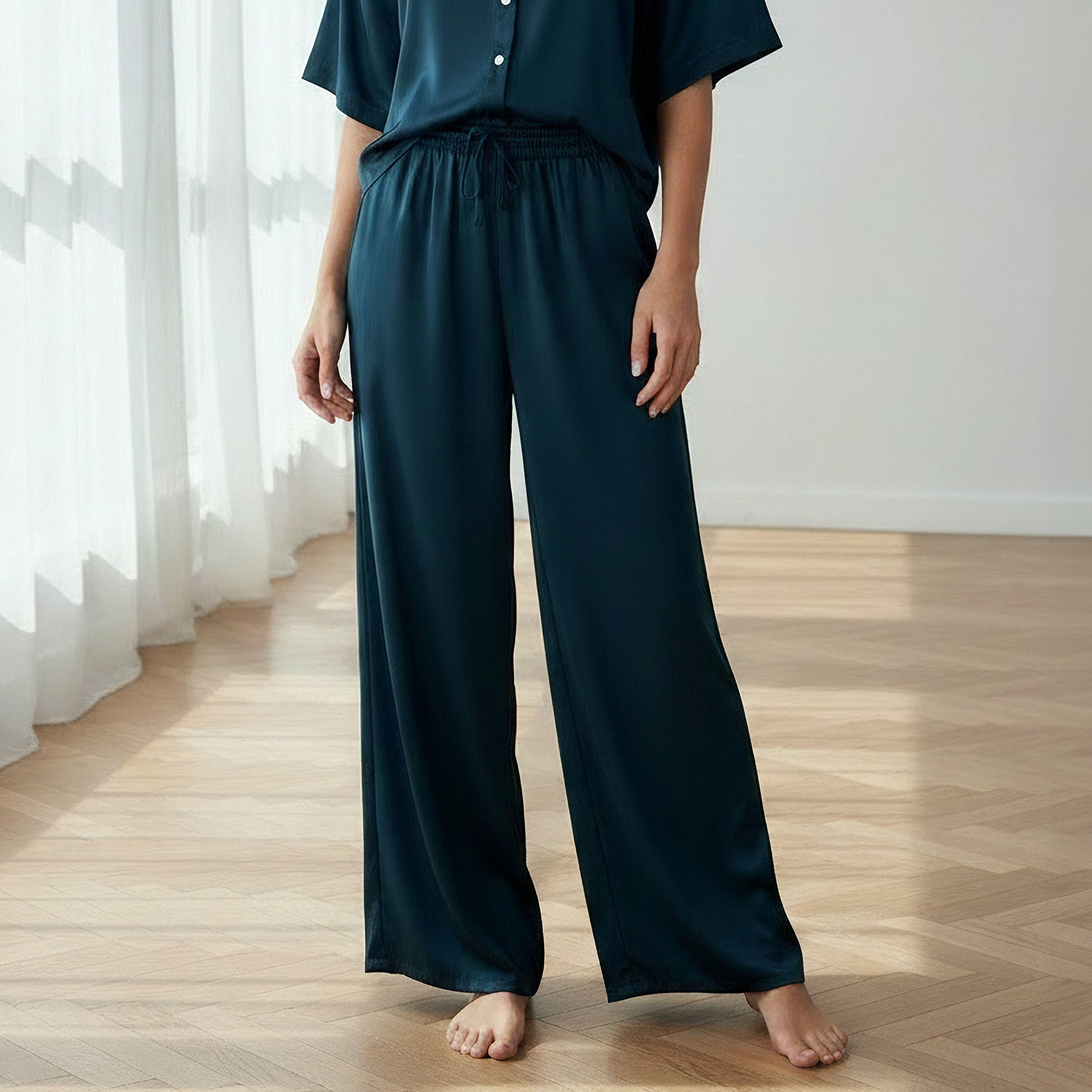 Aadaraya Pyjama Set Button-Down Shirt & Trousers-women-clothing-nightwear-pyjamas-longsets-image-4