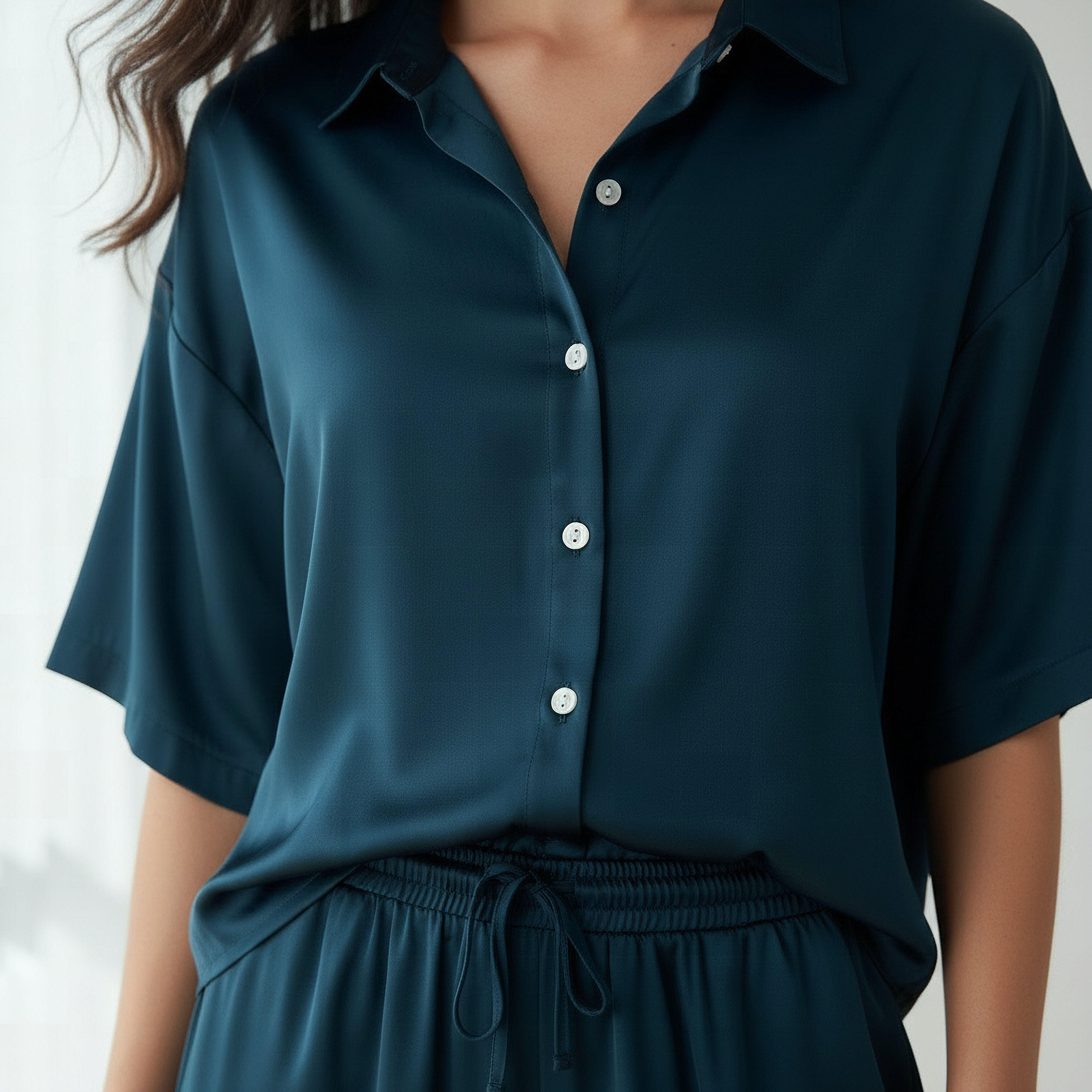 Aadaraya Pyjama Set Button-Down Shirt & Trousers-women-clothing-nightwear-pyjamas-longsets-image-5