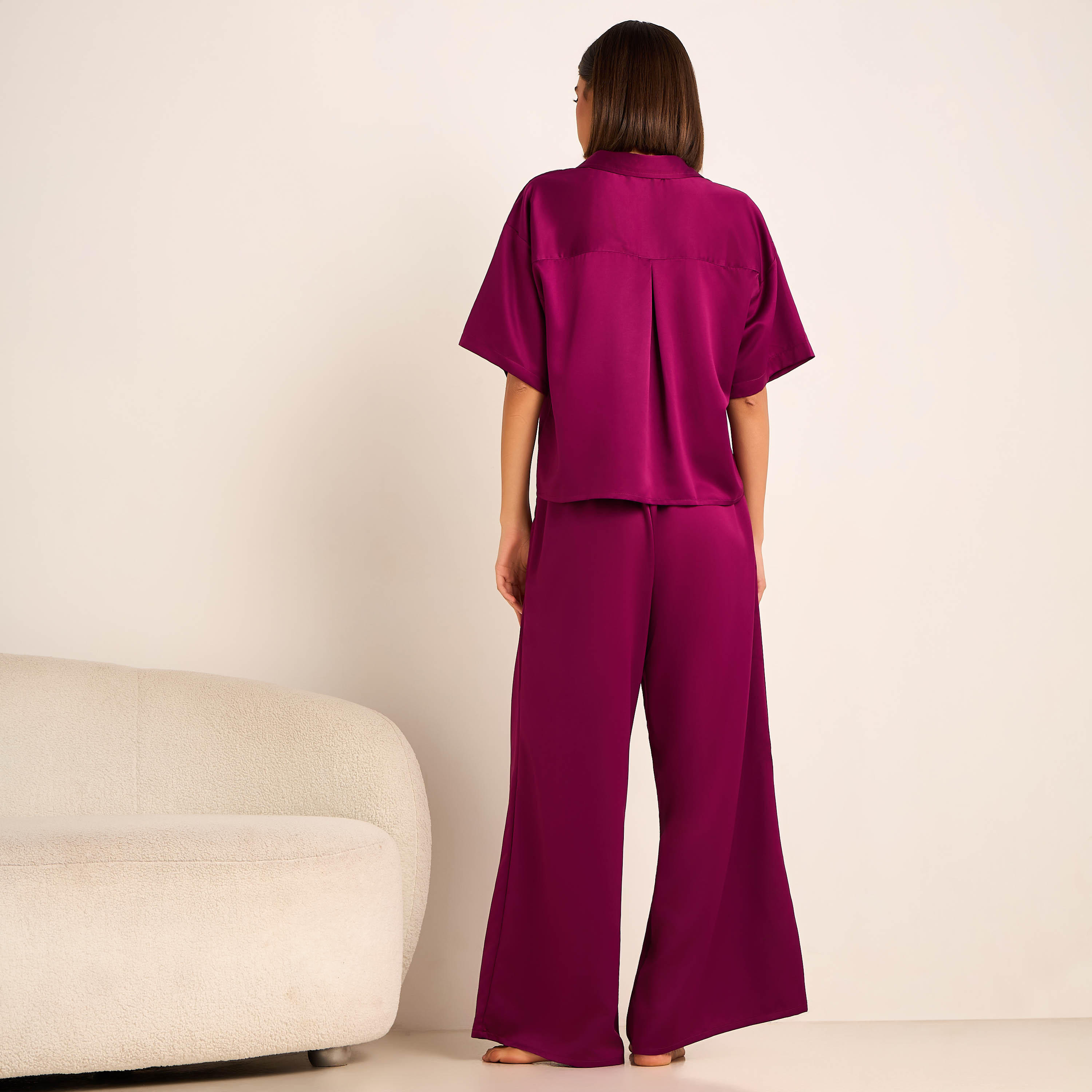 طقم بيجاما بنطلون وقميص بأزرار من أدارايا-women-clothing-nightwear-pyjamas-longsets-image-4