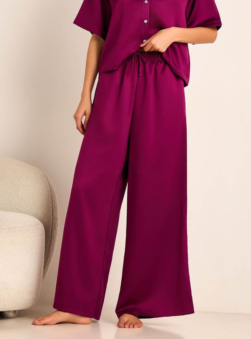 طقم بيجاما بنطلون وقميص بأزرار من أدارايا-women-clothing-nightwear-pyjamas-longsets-image-3