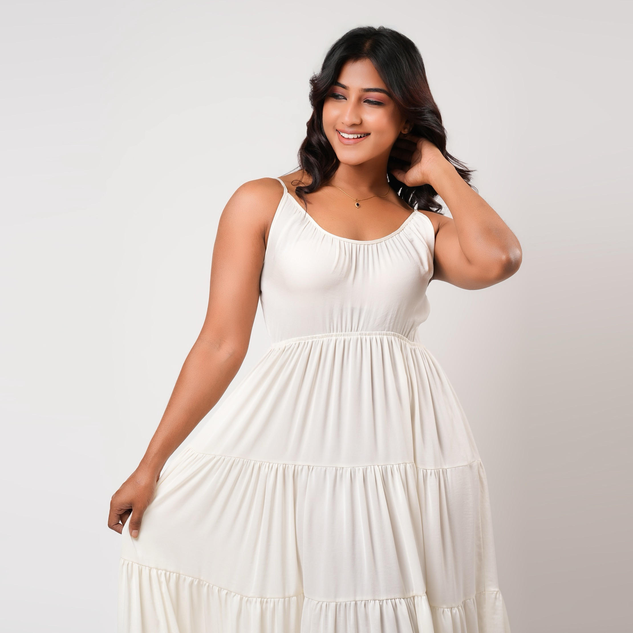 Aadaraya Sleeveless Tiered Maxi Night Gown-women-clothing-nightwear-nighties-image-4